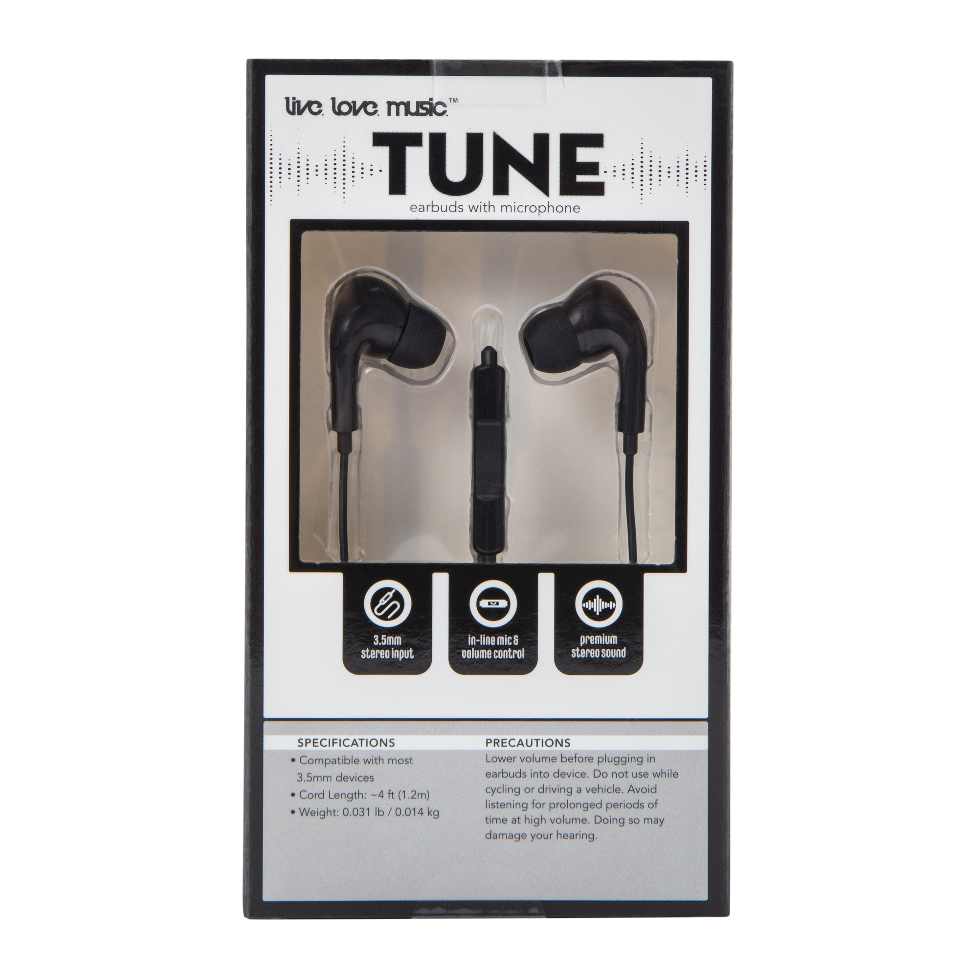 Tune Wired Earbuds With Mic