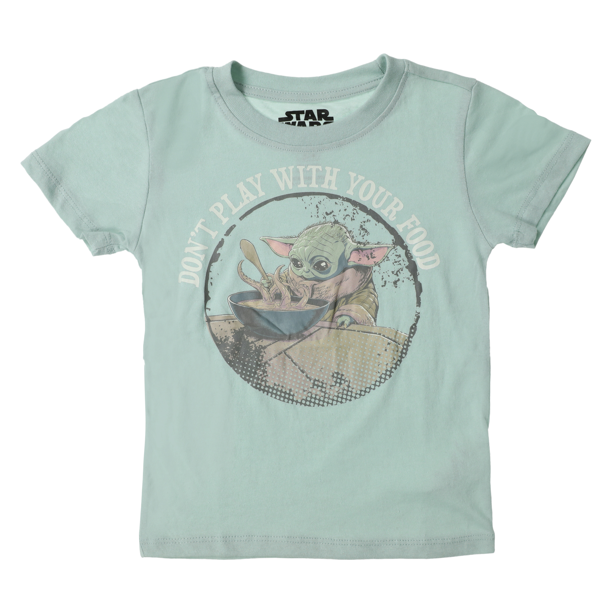 kid’s Grogu ‘don’t play with your food’ graphic tee