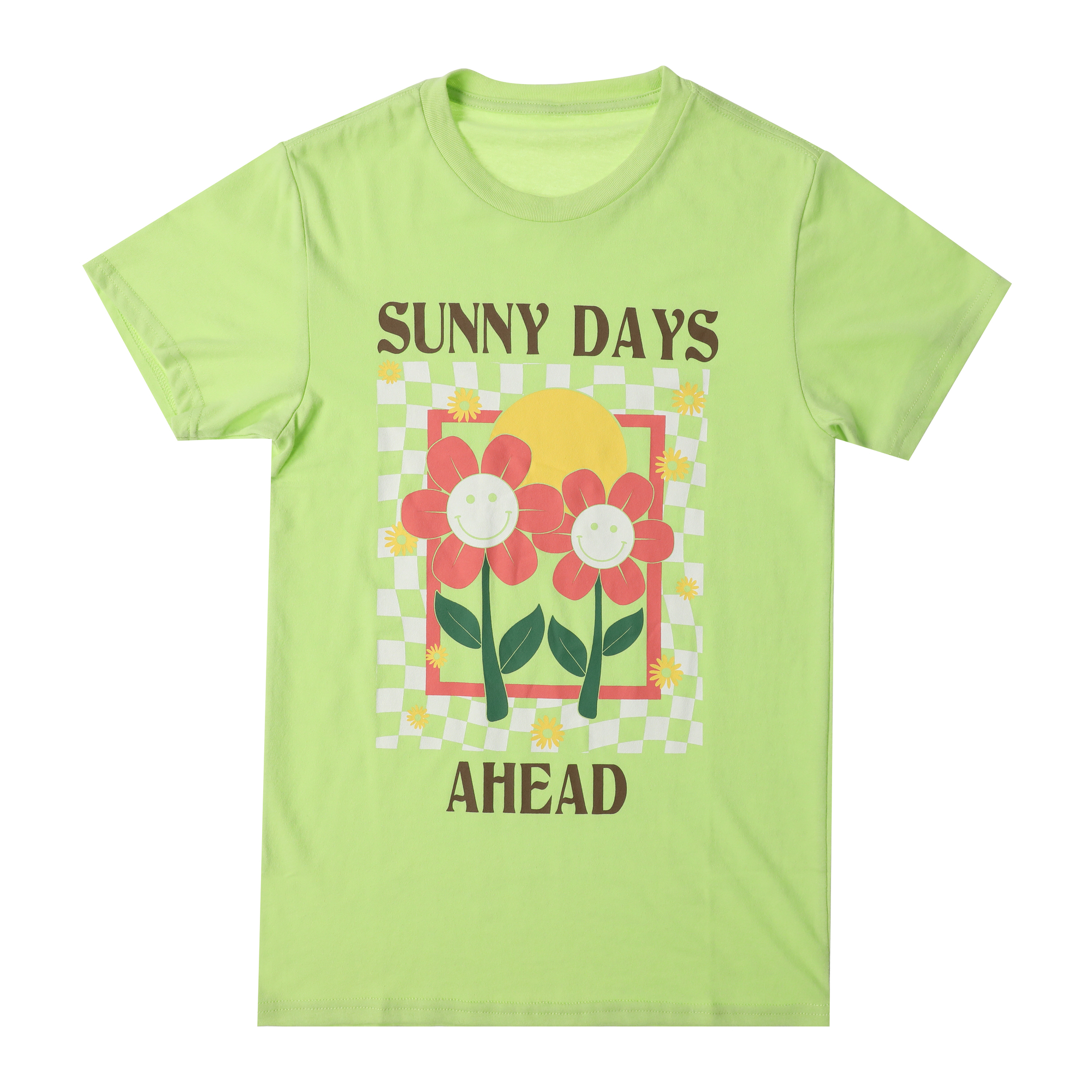 'sunny days ahead' floral graphic tee
