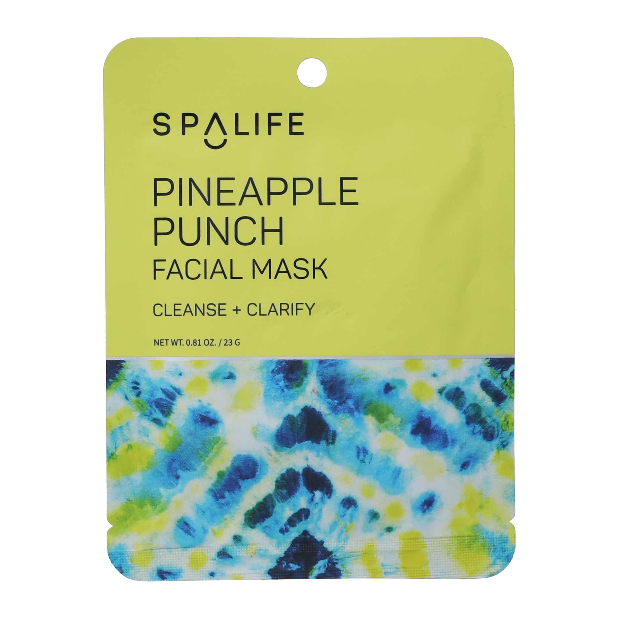 spa life pineapple punch facial mask 0.81oz