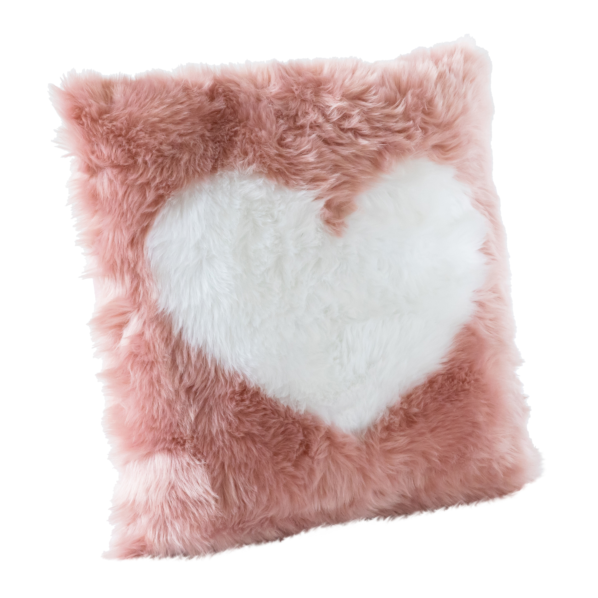 super high pile faux fur pillow 16in