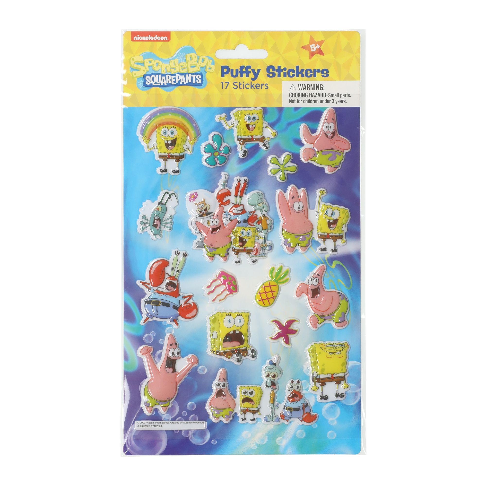 spongebob squarepants™ puffy stickers 17-count