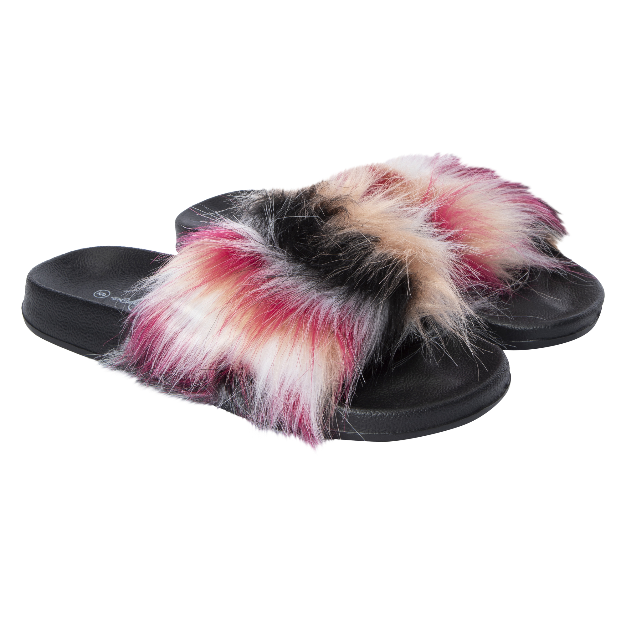 Mimigo Women's Faux Fur Slide Slipper Sandal Soft Furry Faux Fox Faux Fur  Outdoor Slippers | Fruugo IN