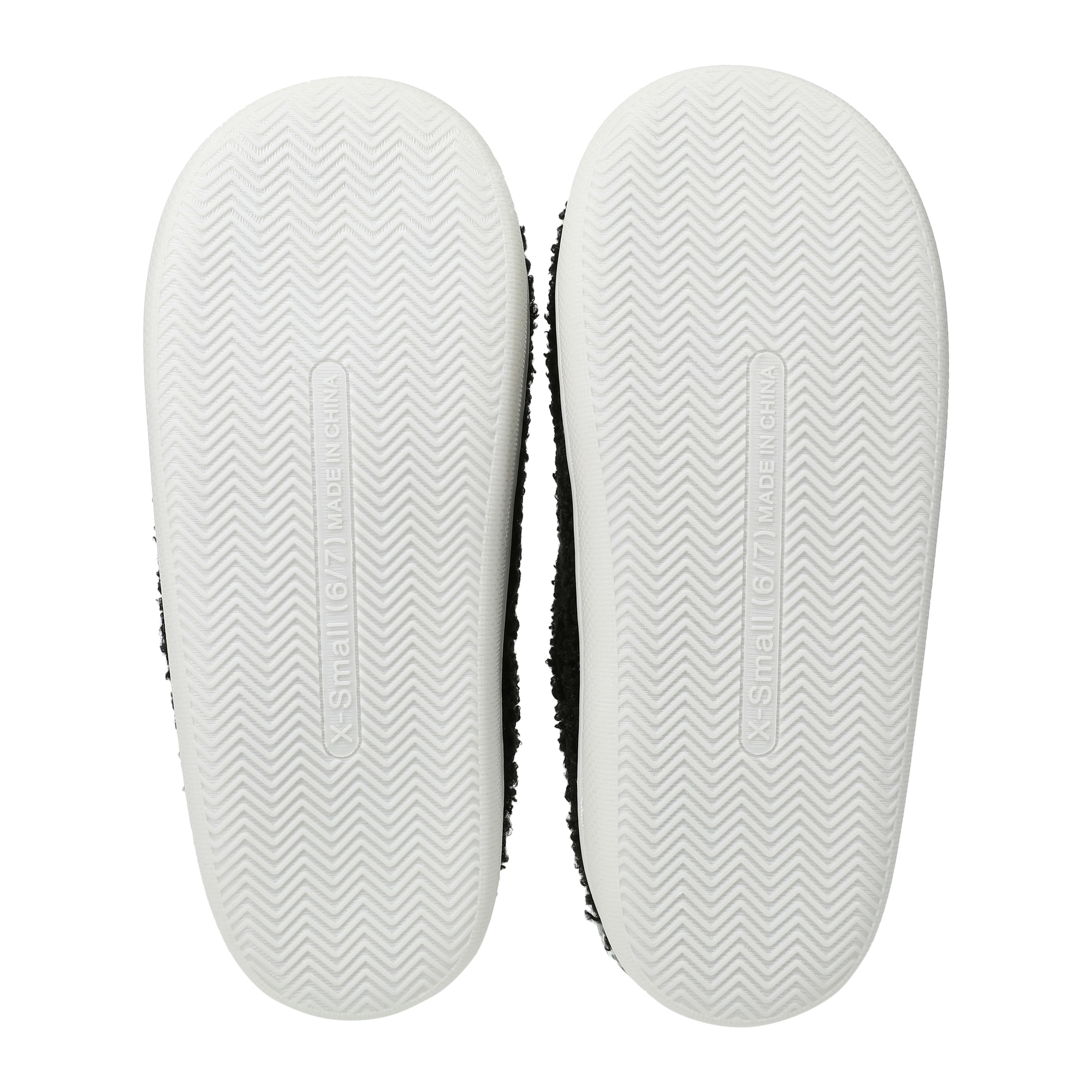 ladies blue happy face slippers