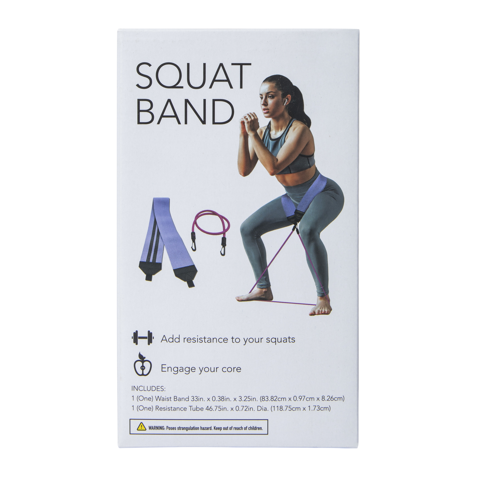 How to do a squat with resistance bands