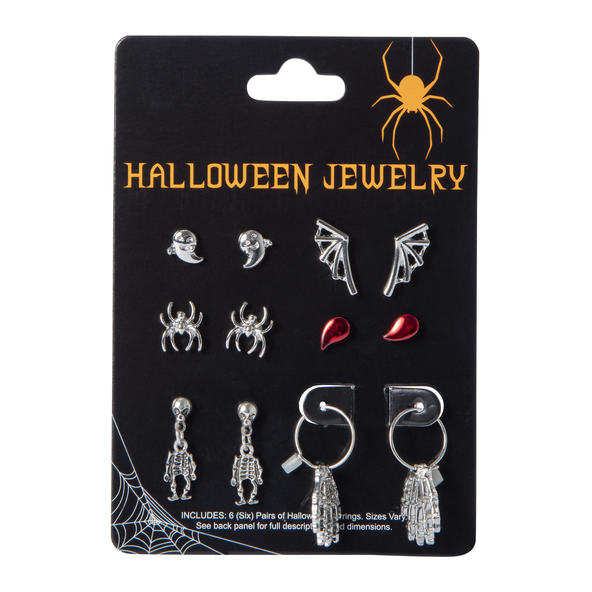halloween earrings 6-pairs set
