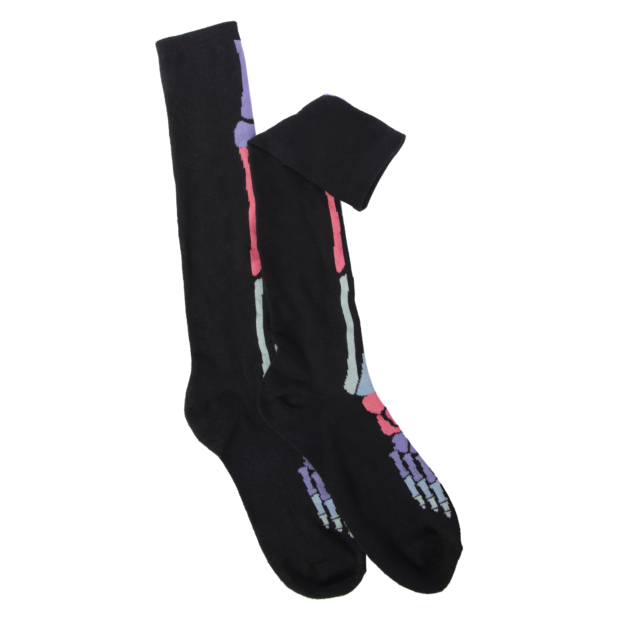 Black Knee High Socks Five Pack