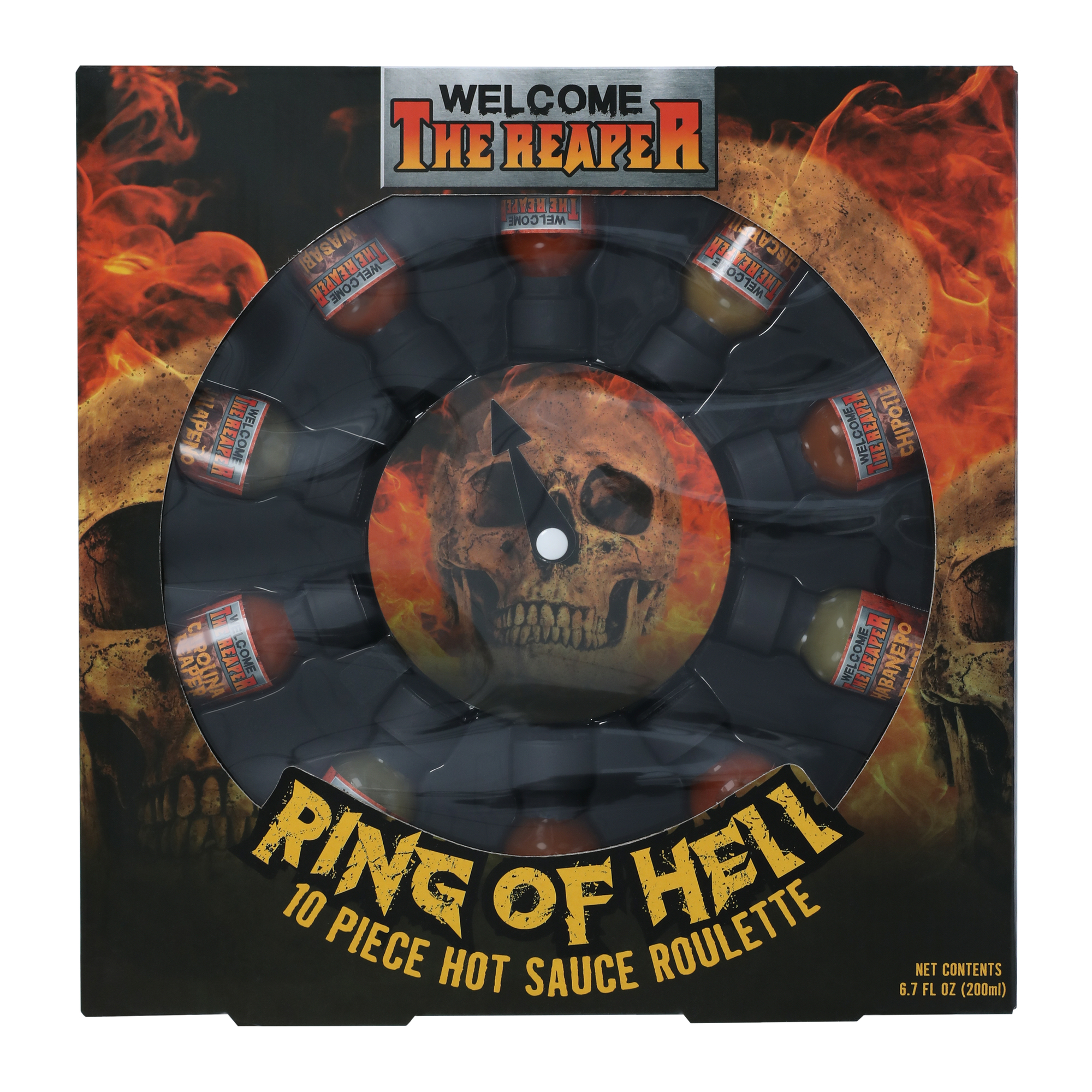 ring of hell 10-piece hot sauce roulette