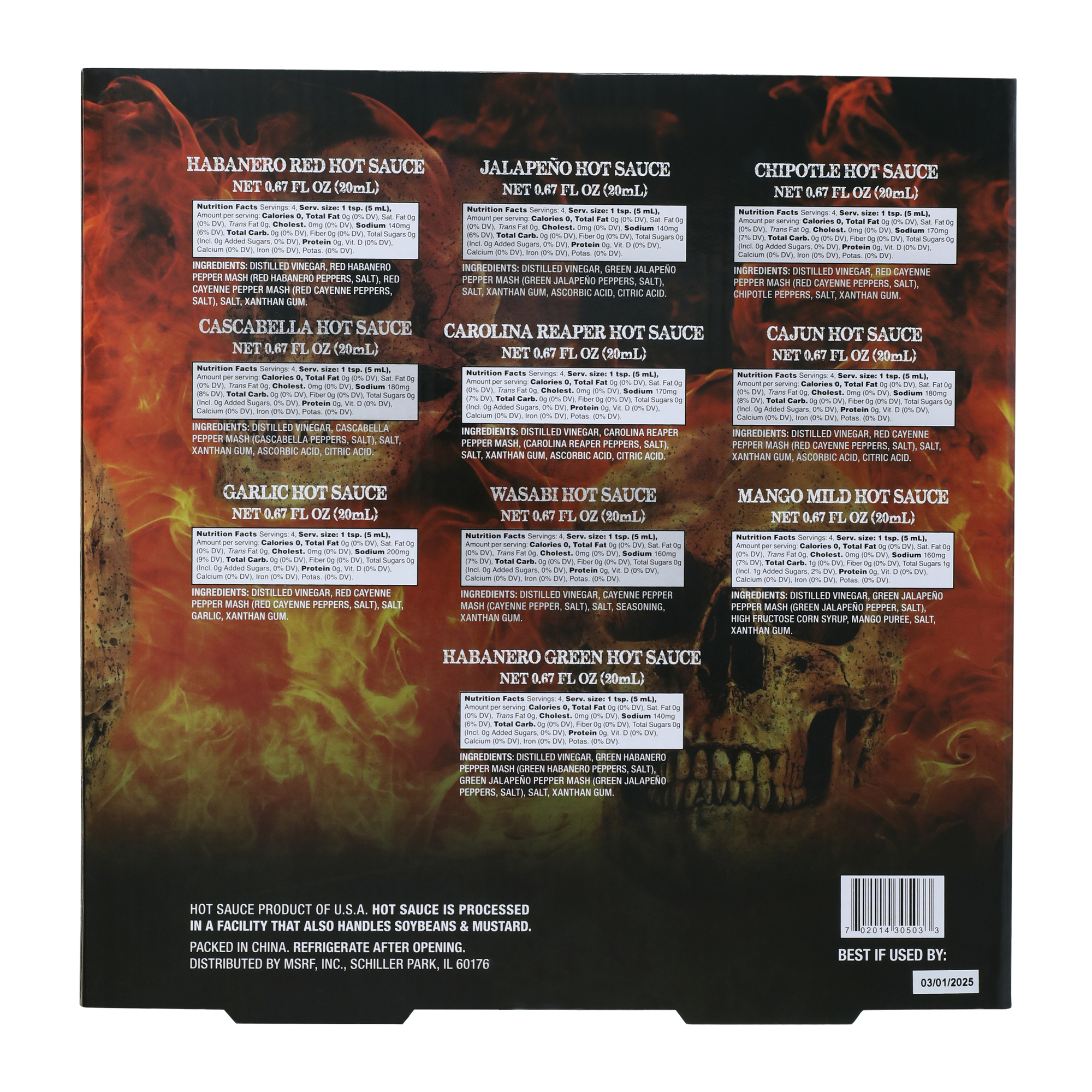 ring of hell 10-piece hot sauce roulette