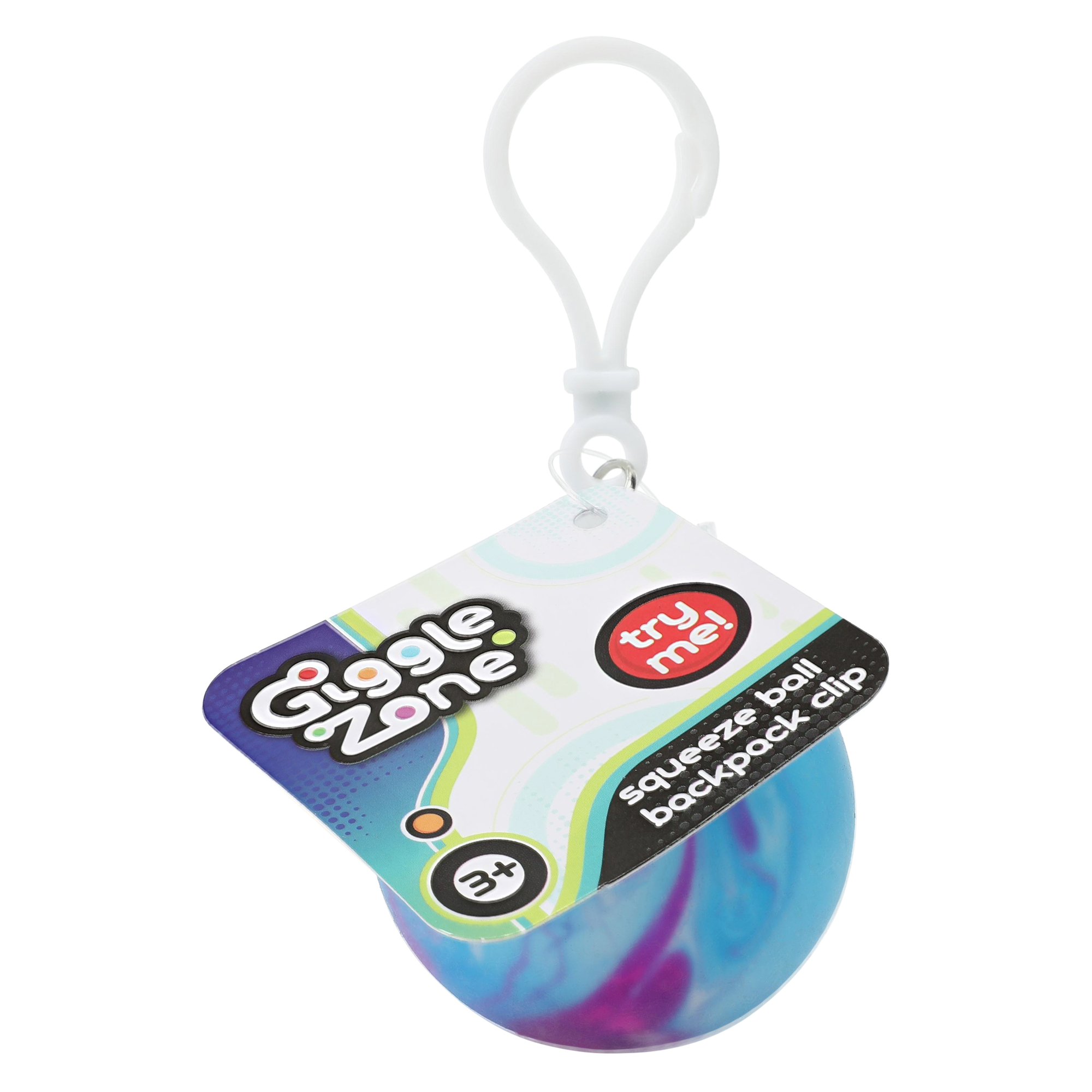 giggle zone squeeze ball backpack clip