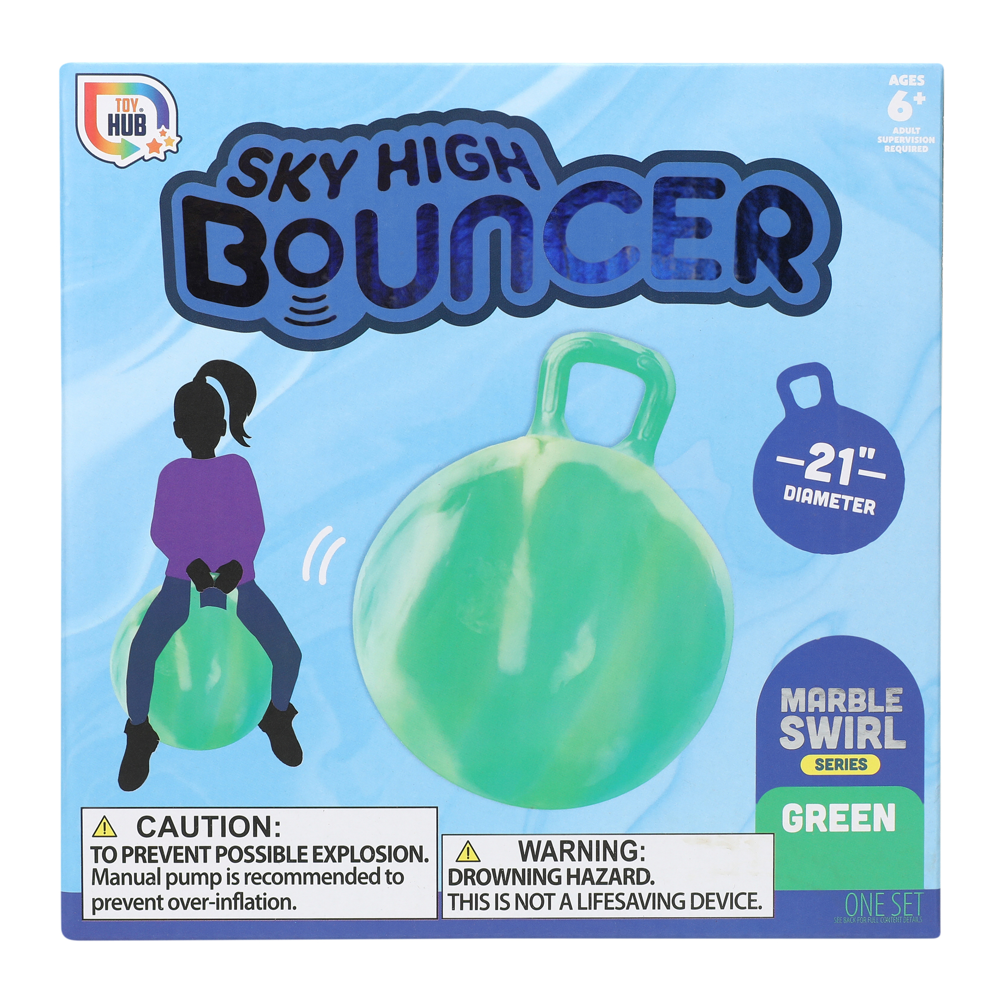 Sky High inflatable Bouncer Toy With Handle 21in | Five Below