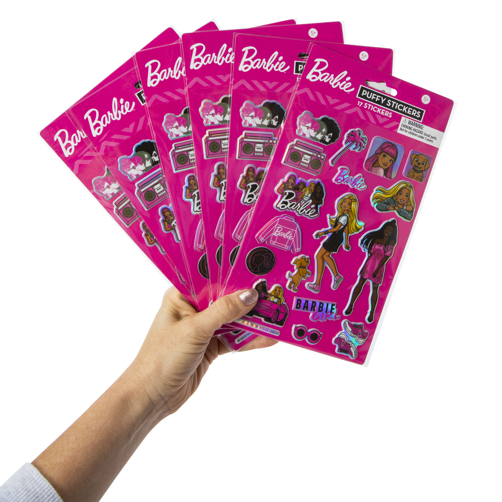 barbie™ puffy stickers 17-count