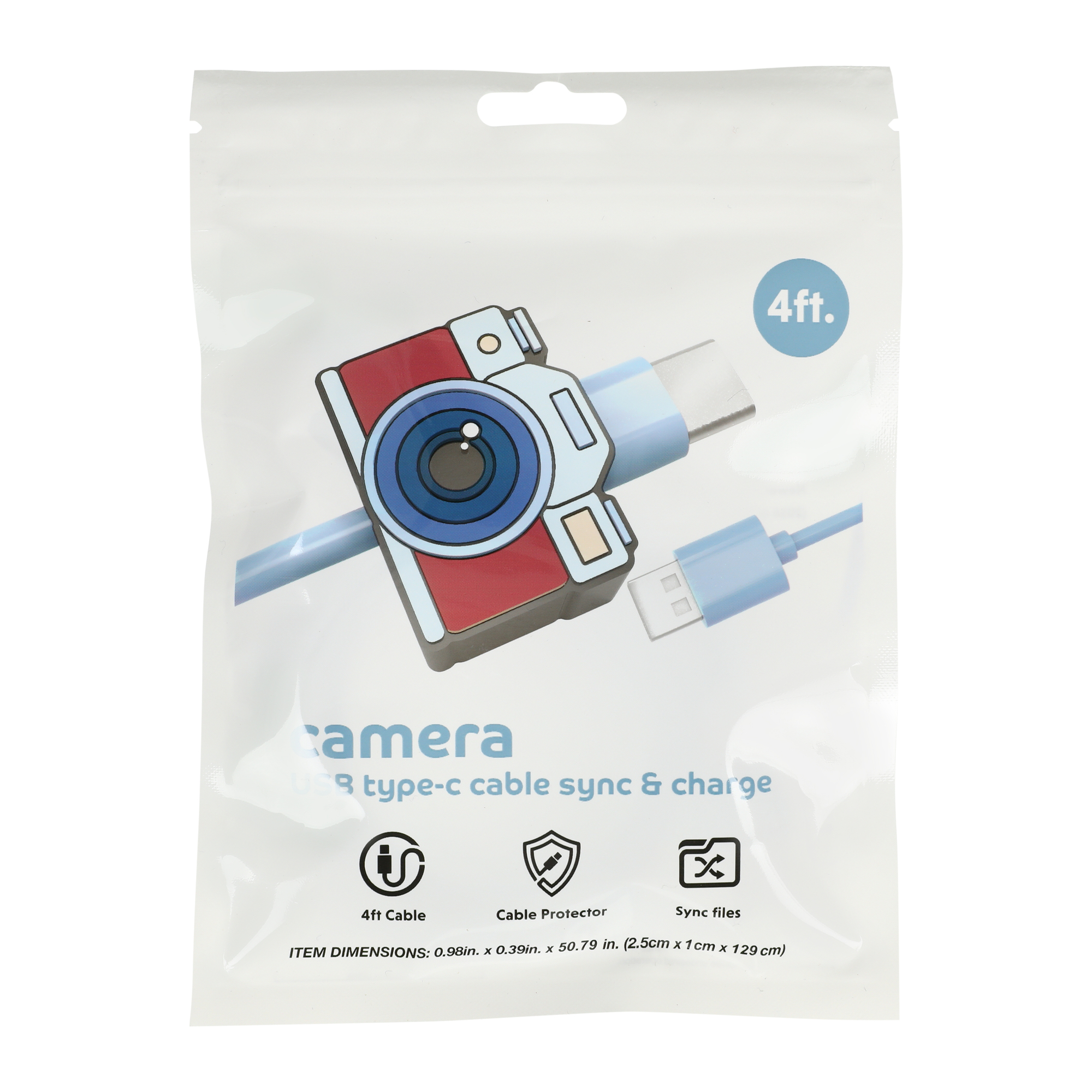 4ft molded icon USB-C cable