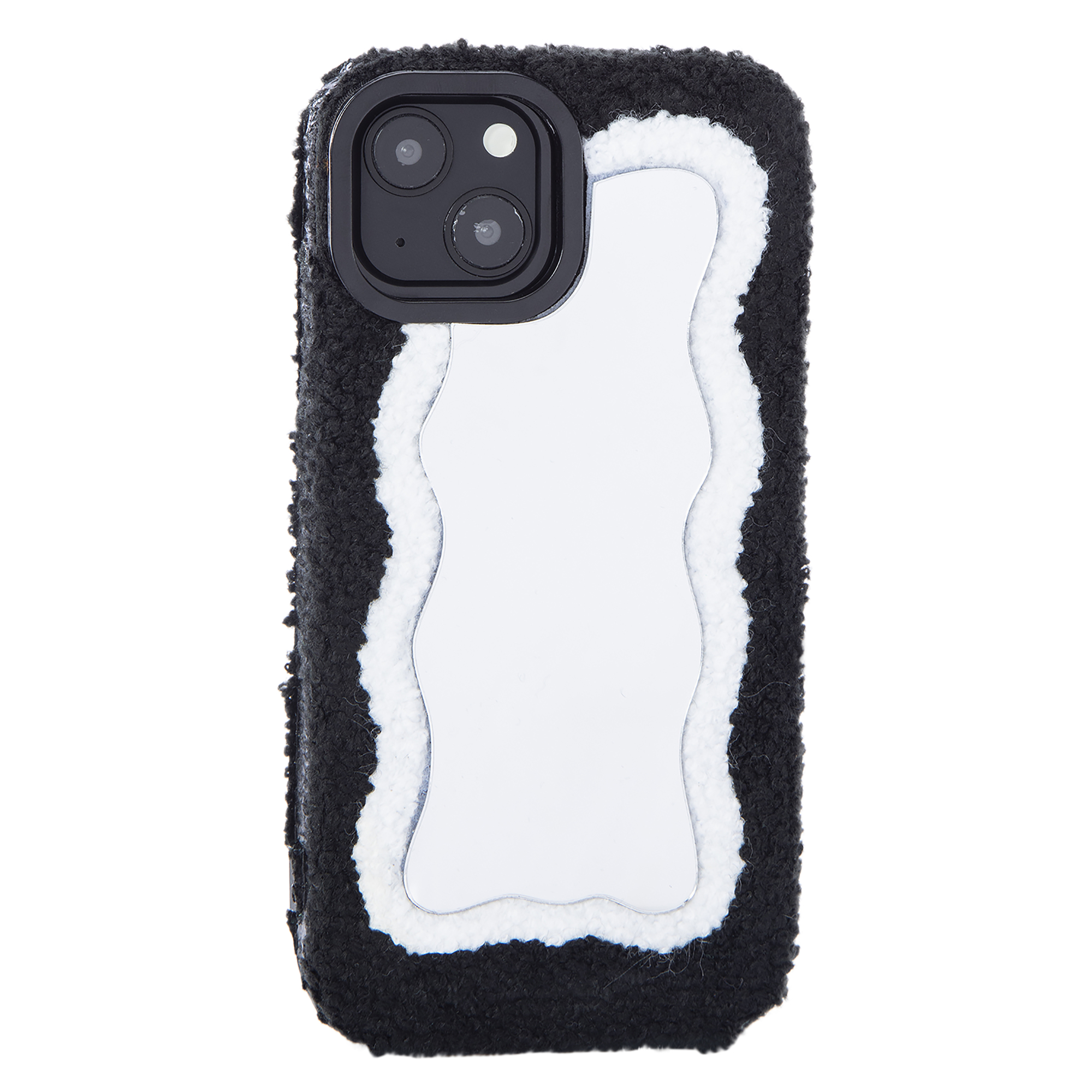 Five Below IPhone 15®/14® fuzzy phone case with mirror at