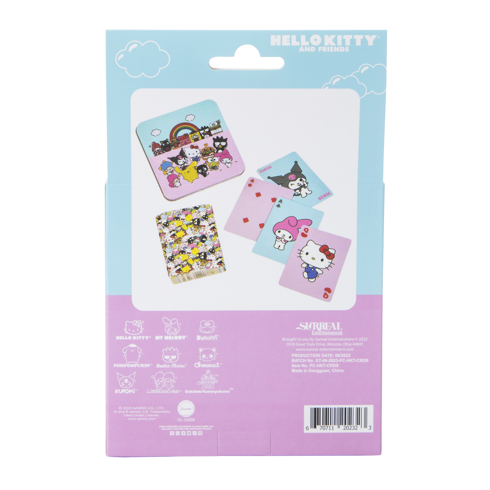 hello kitty and friends® playing cards & tin