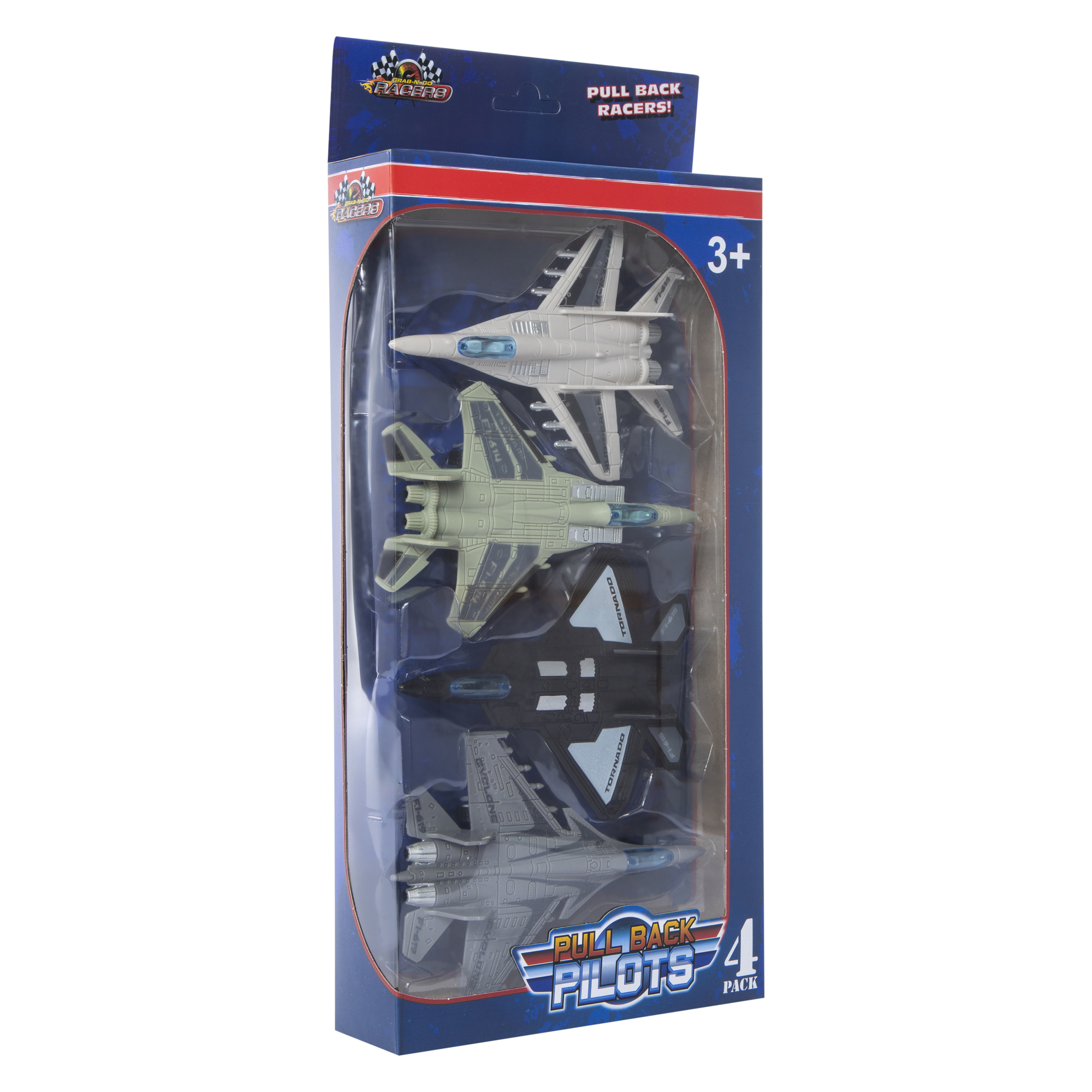 airplane pull-back racers 4-count