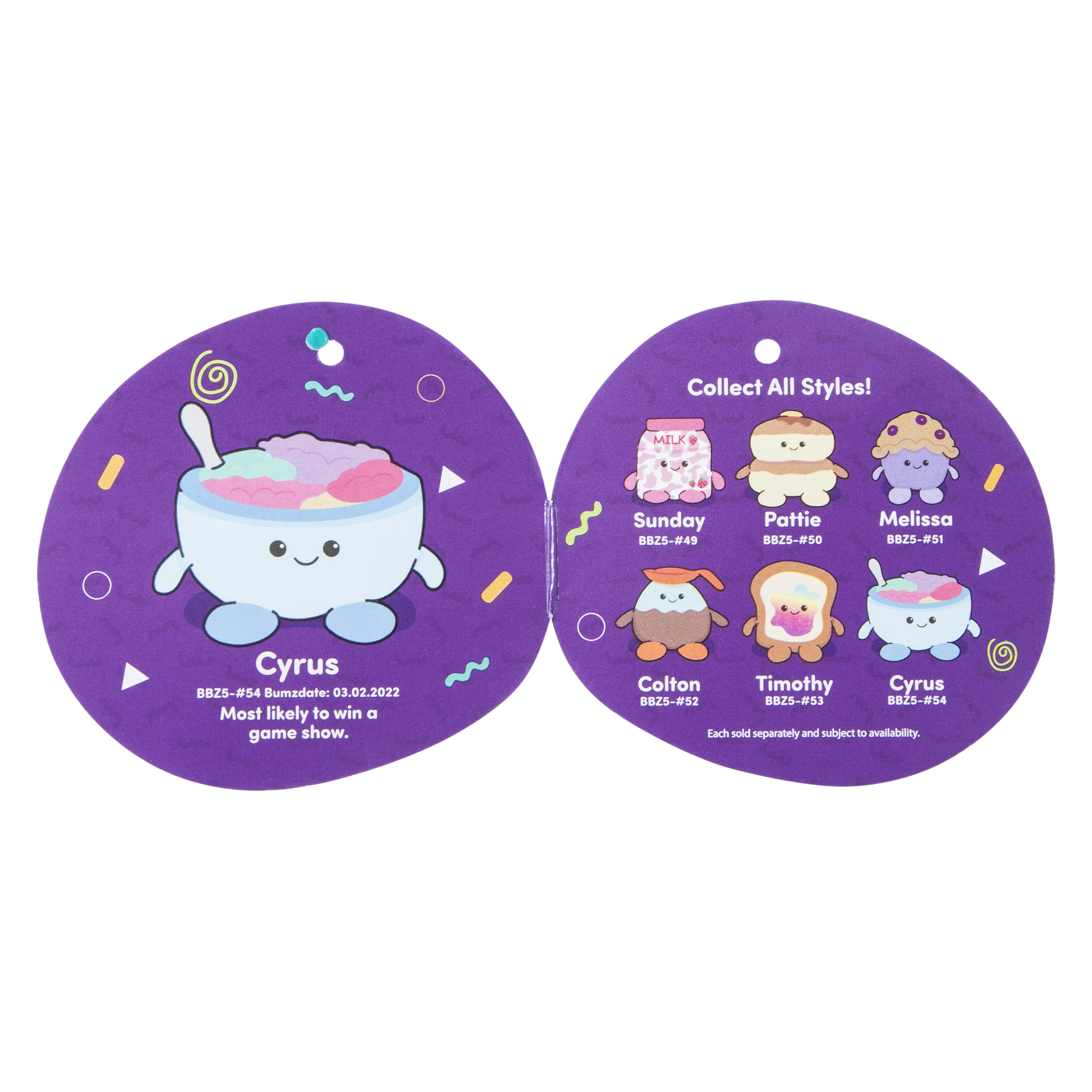 breakfast bumbumz by russ™ plush