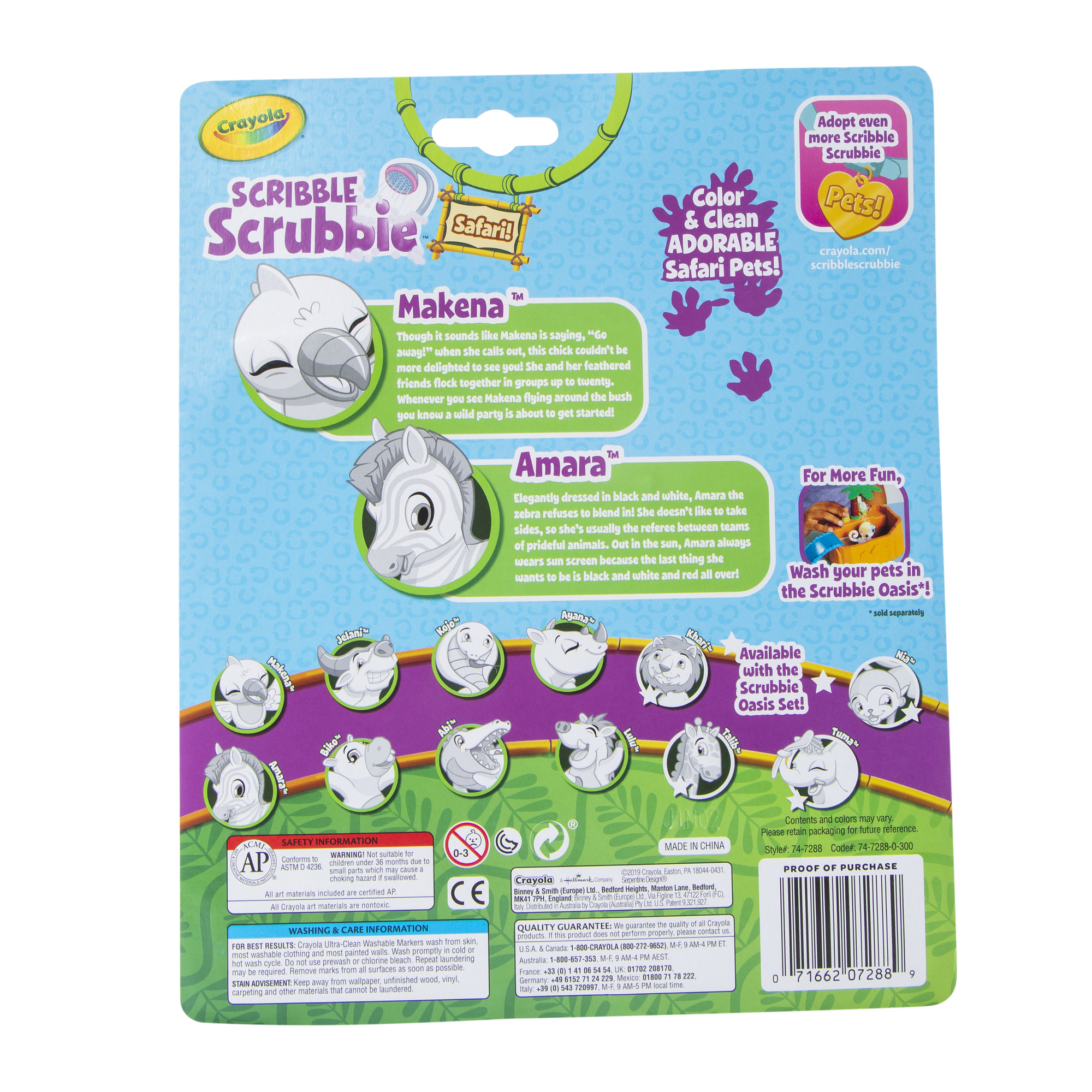 Crayola® Scribble Scrubbie™ Kit - Safari Pets