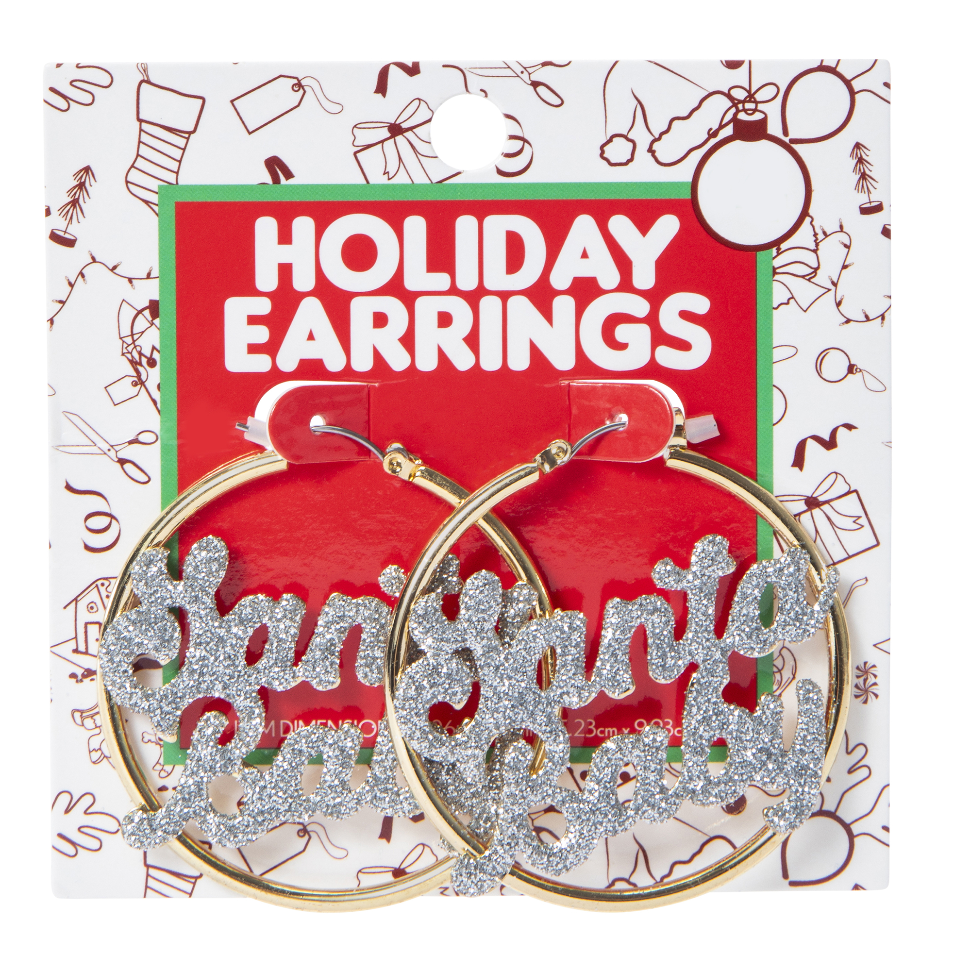 Holiday Earrings - 'santa Baby'