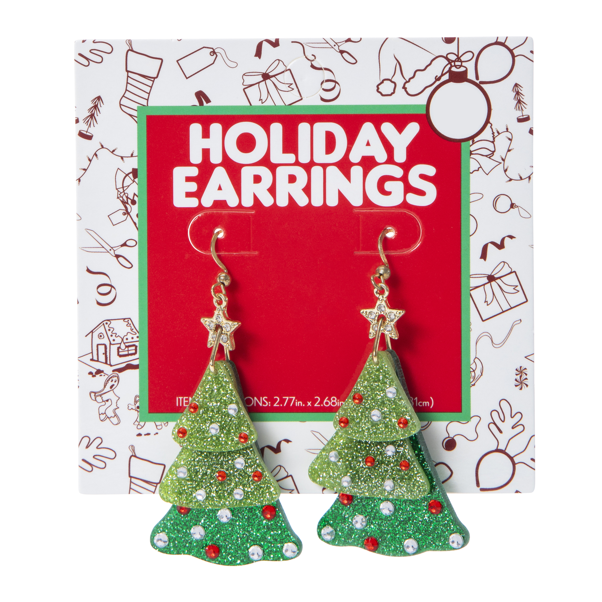 Holiday Earrings - Christmas Tree