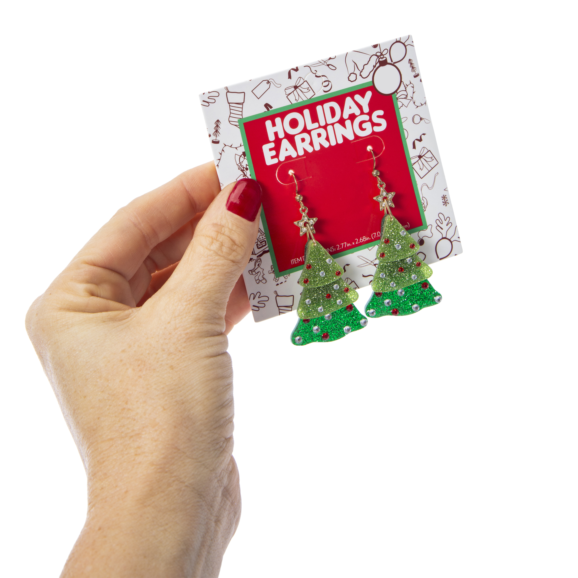 Holiday Earrings - Christmas Tree