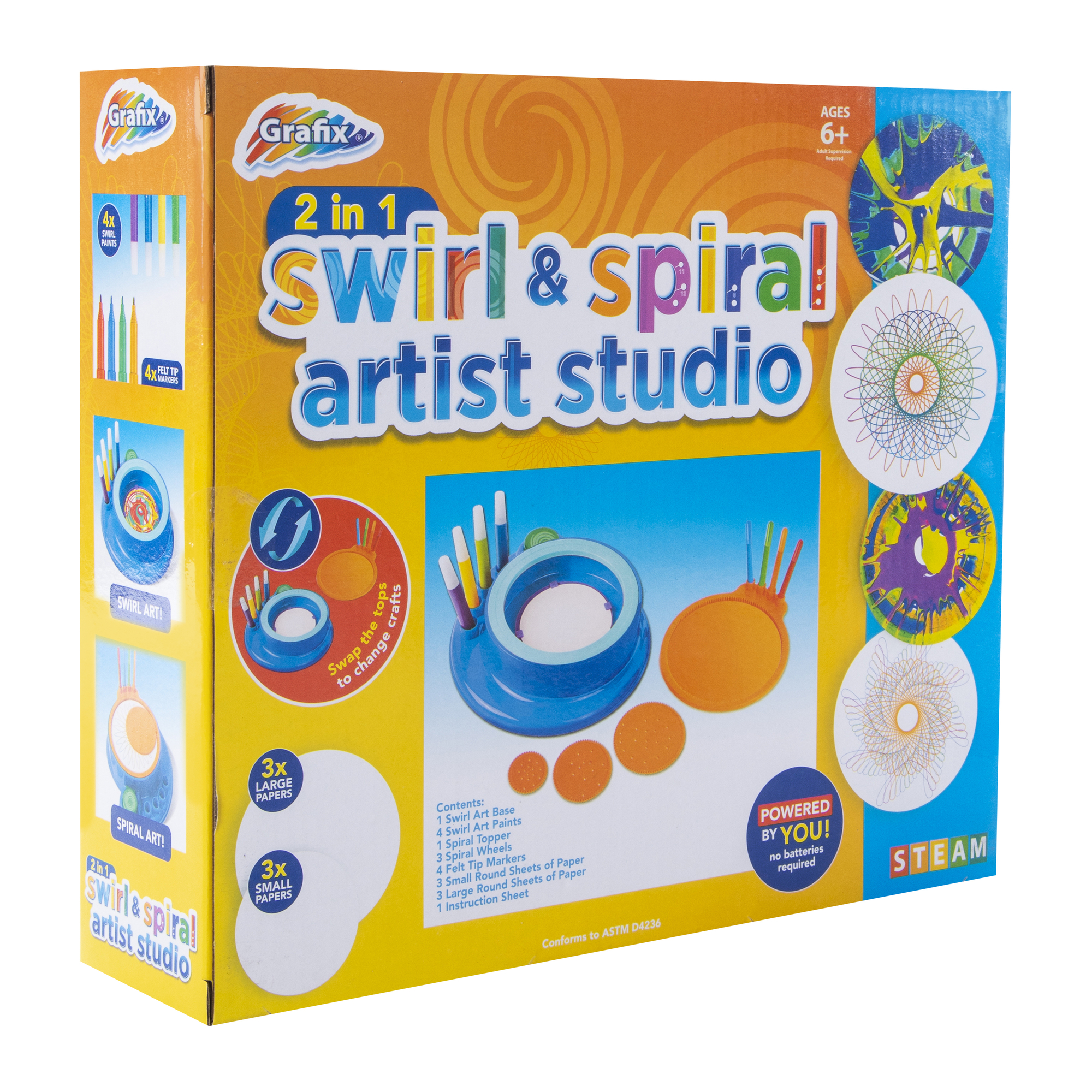 2-In-1 Swirl & Spiral Paint Set