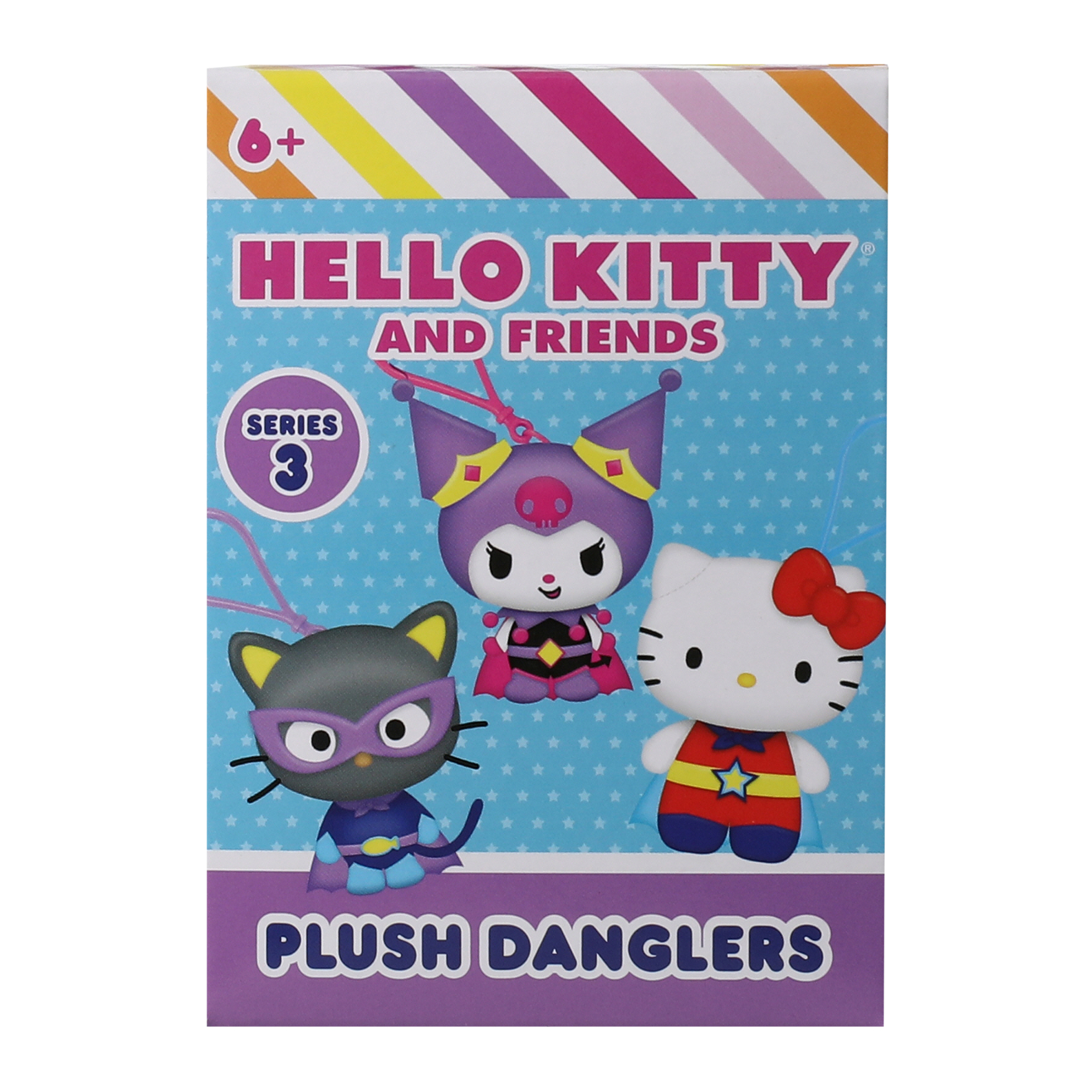 Hello Kitty Series 3 Plush Danglers - Complete Set of 6! New + Loose!