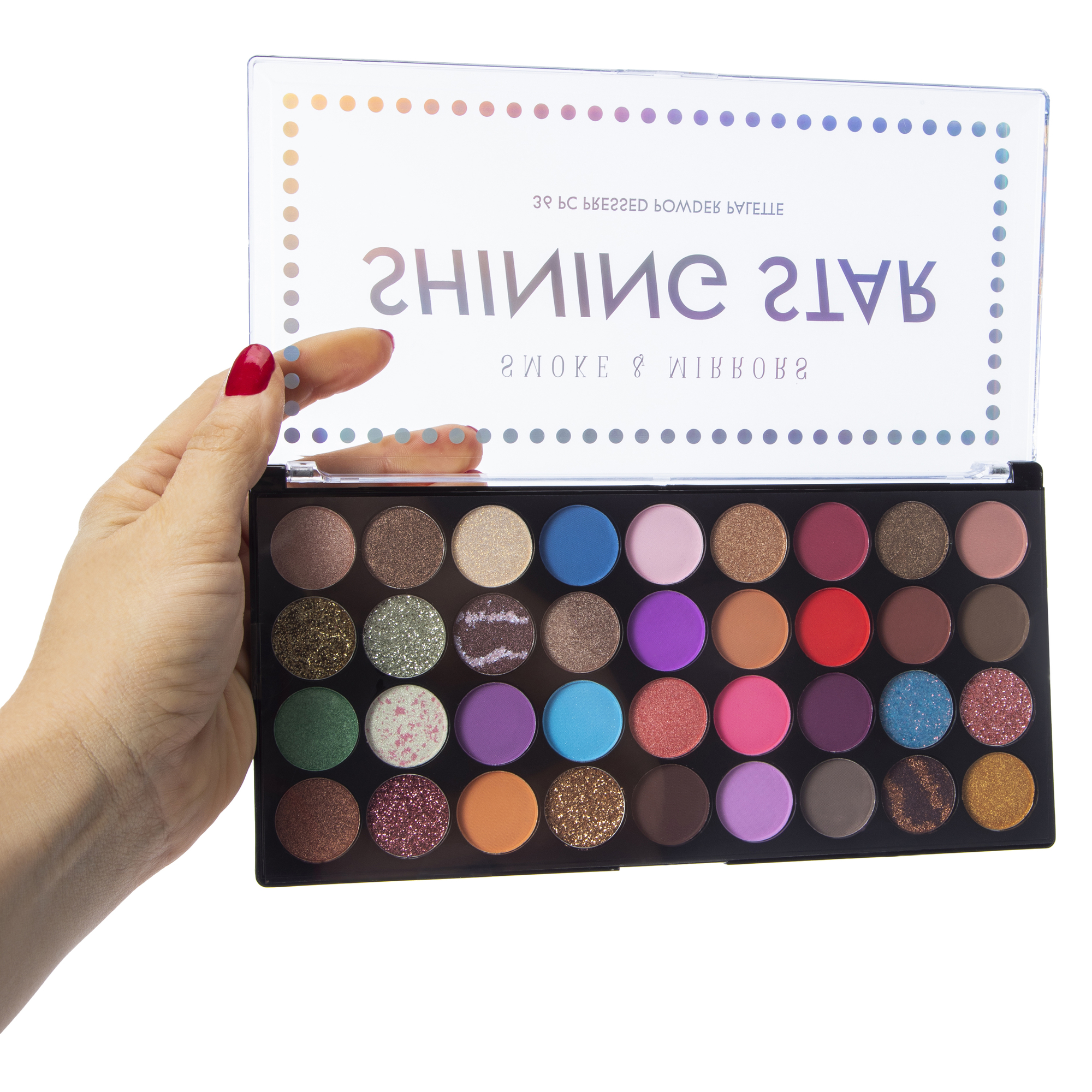 smoke & mirrors shining star pressed powder palette 36-piece