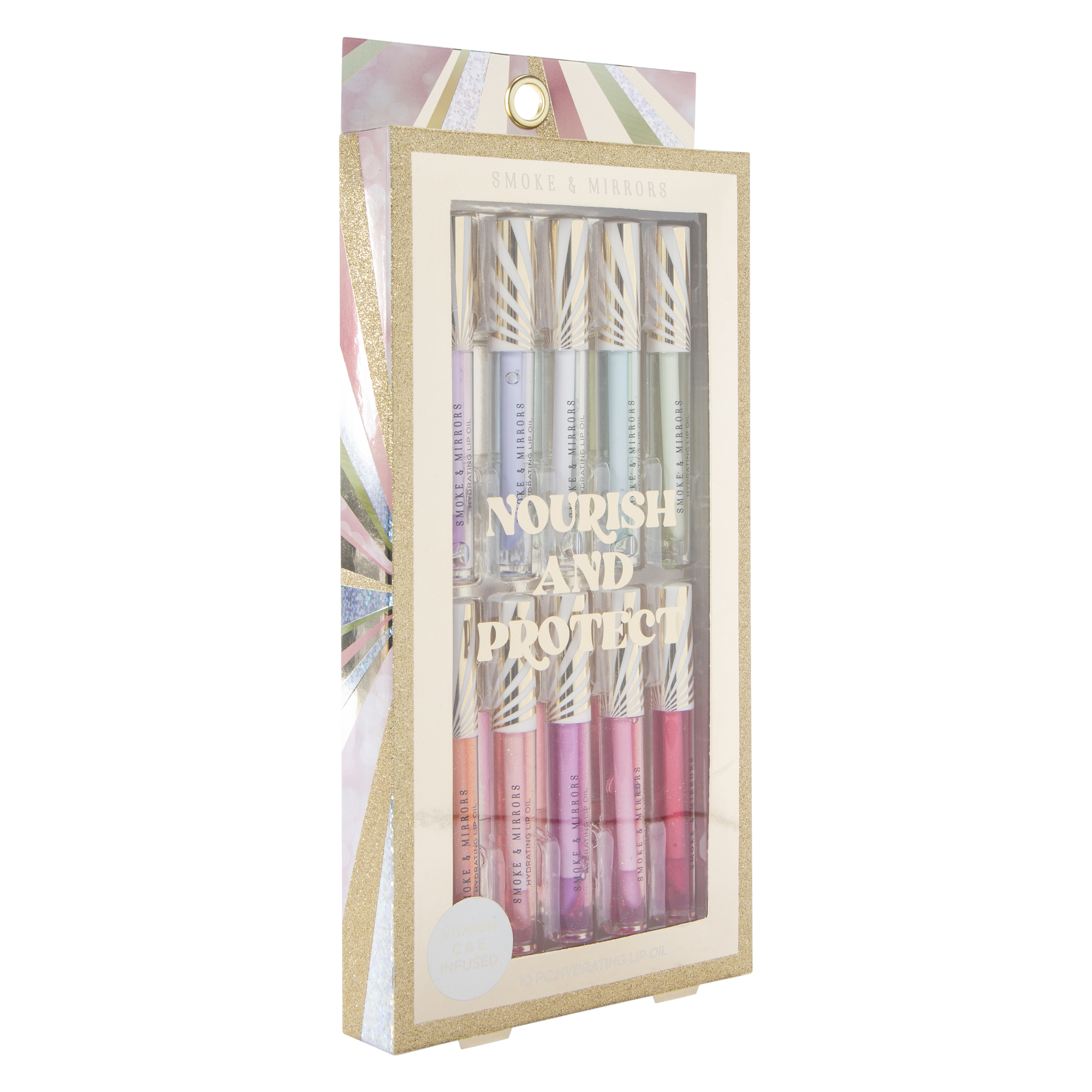 smoke & mirrors nourish & protect hydrating lip oil 10-count