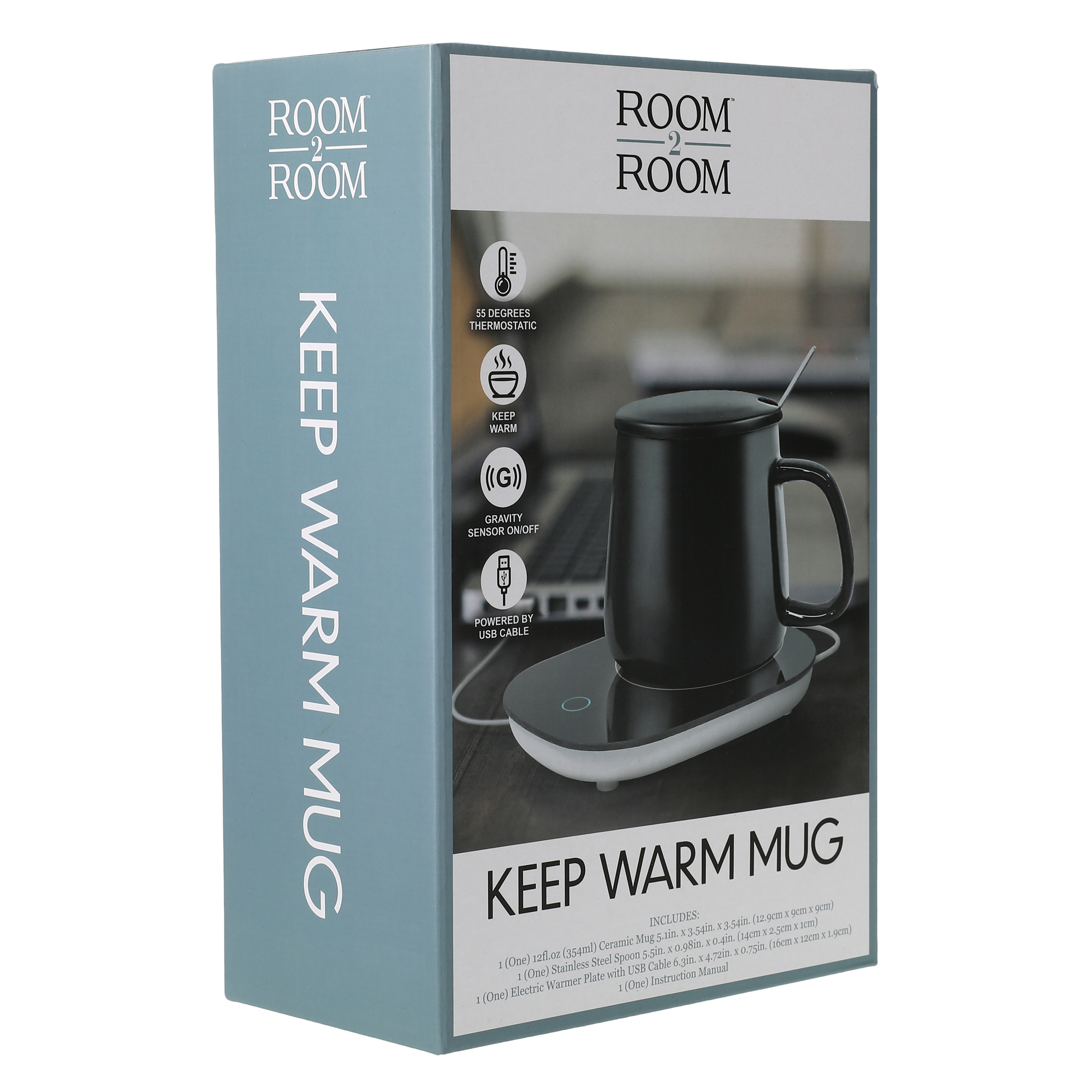 keep-warm mug set, USB-powered