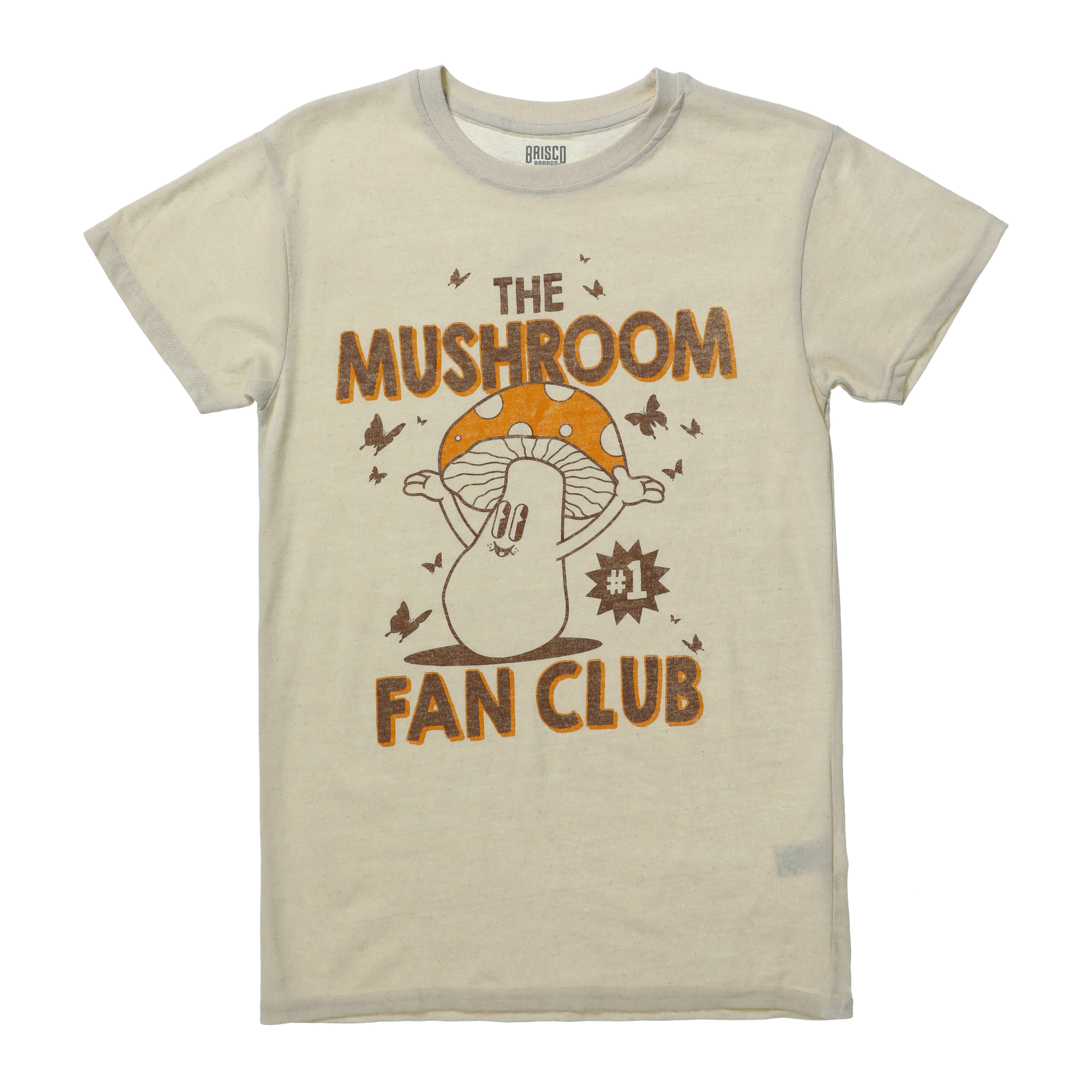 retro 'the mushroom fan club' graphic tee
