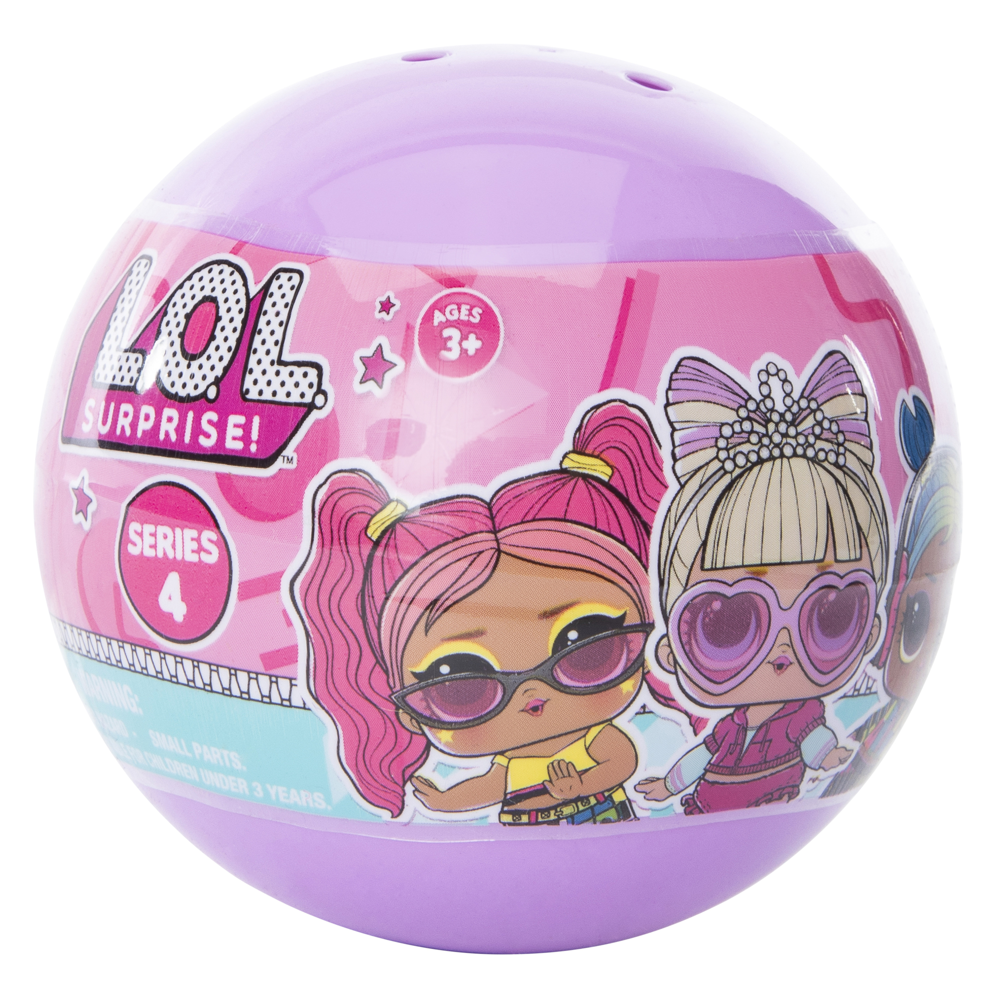 give yourself a doll-ightful makeover with this l.o.l. surprise! accessories blind bag ball. mystery accessories await you inside!