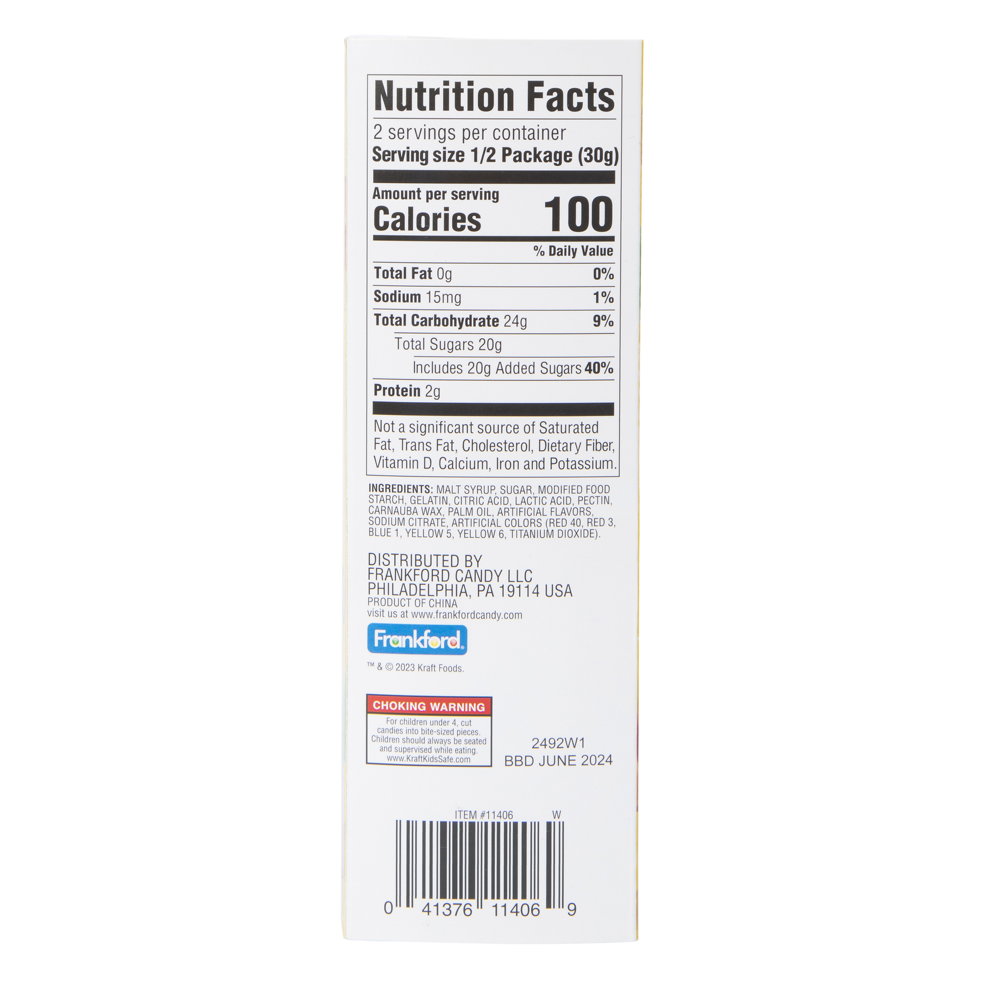 kraft™ assorted gummy candy snack pack