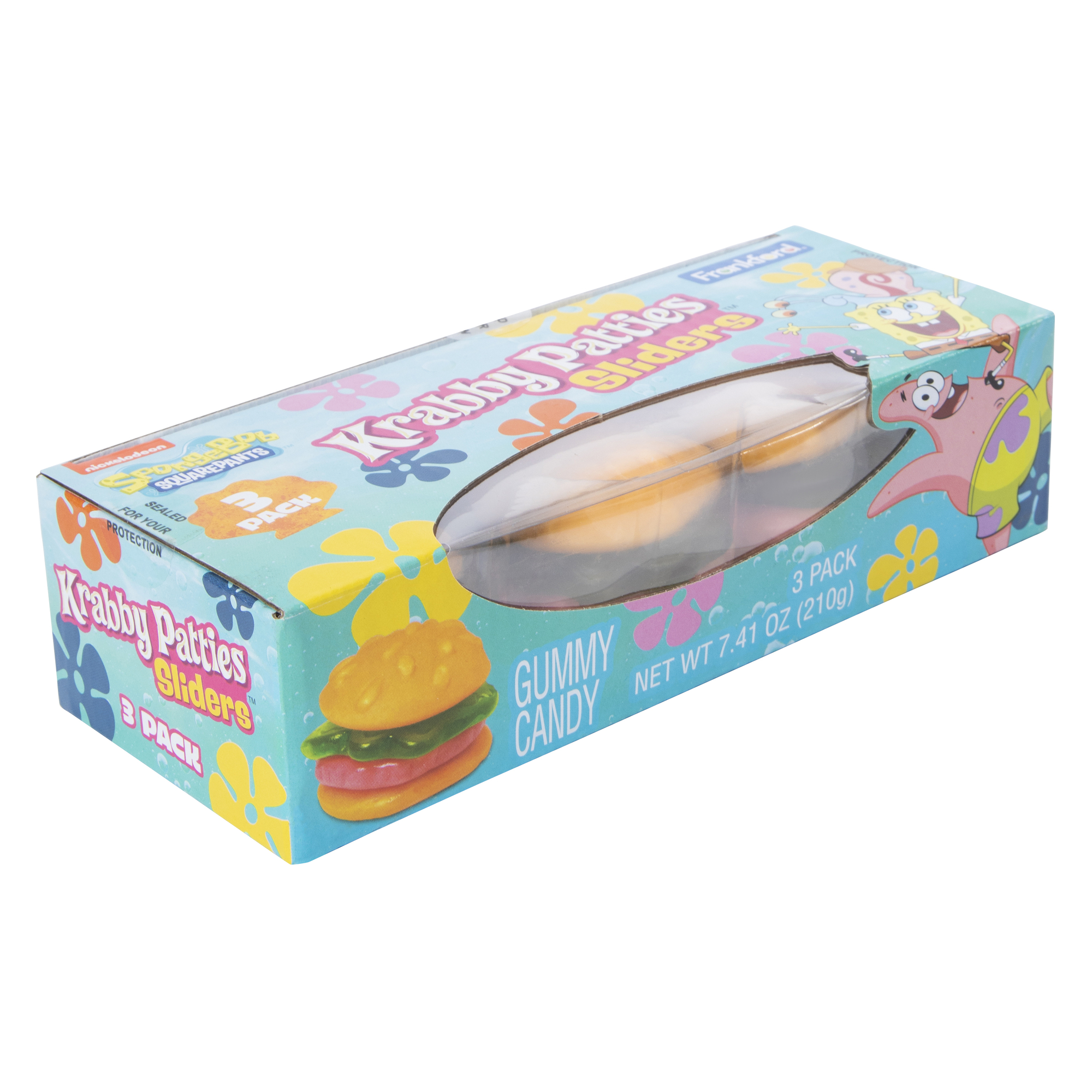 spongebob squarepants™ krabby patty gummy candy sliders 3-count