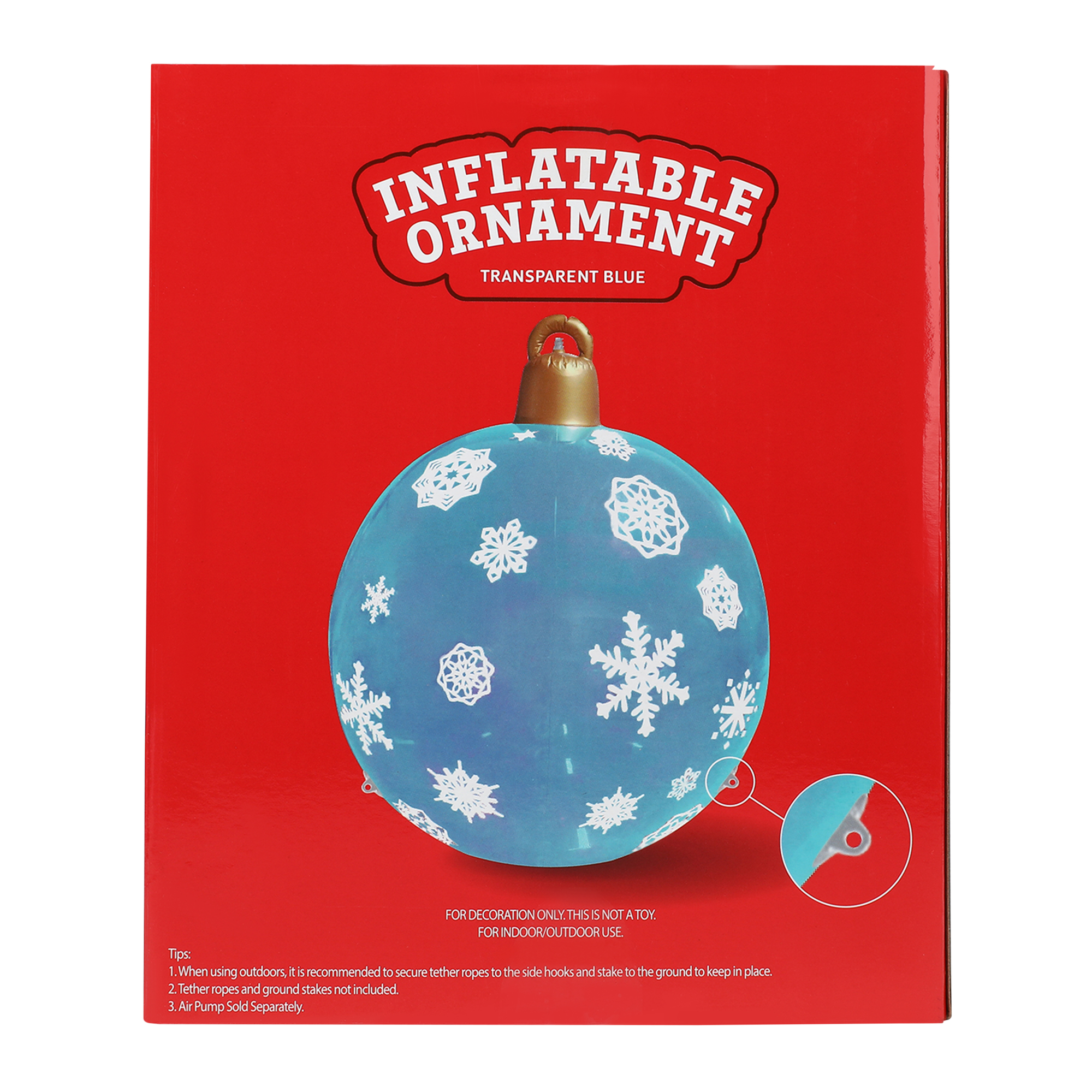 big inflatable christmas ornament 48in