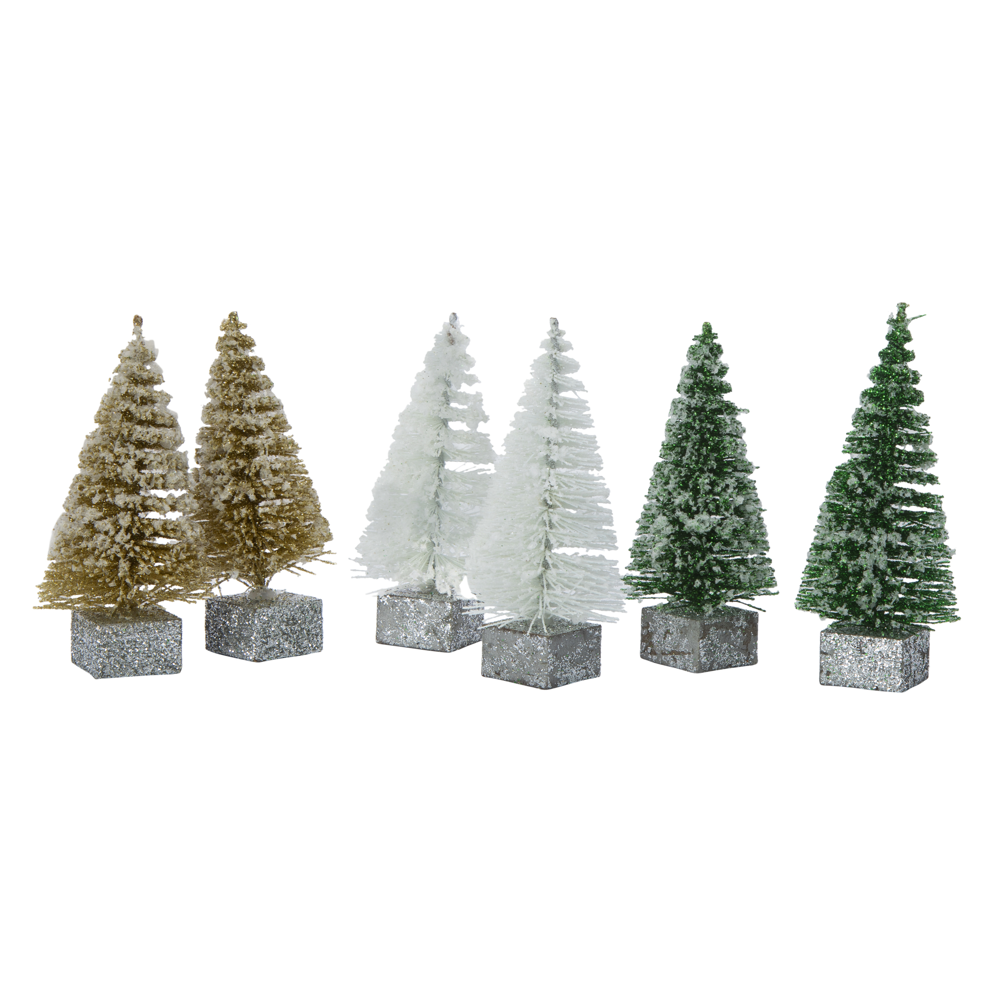 mini bottle brush trees 6-count