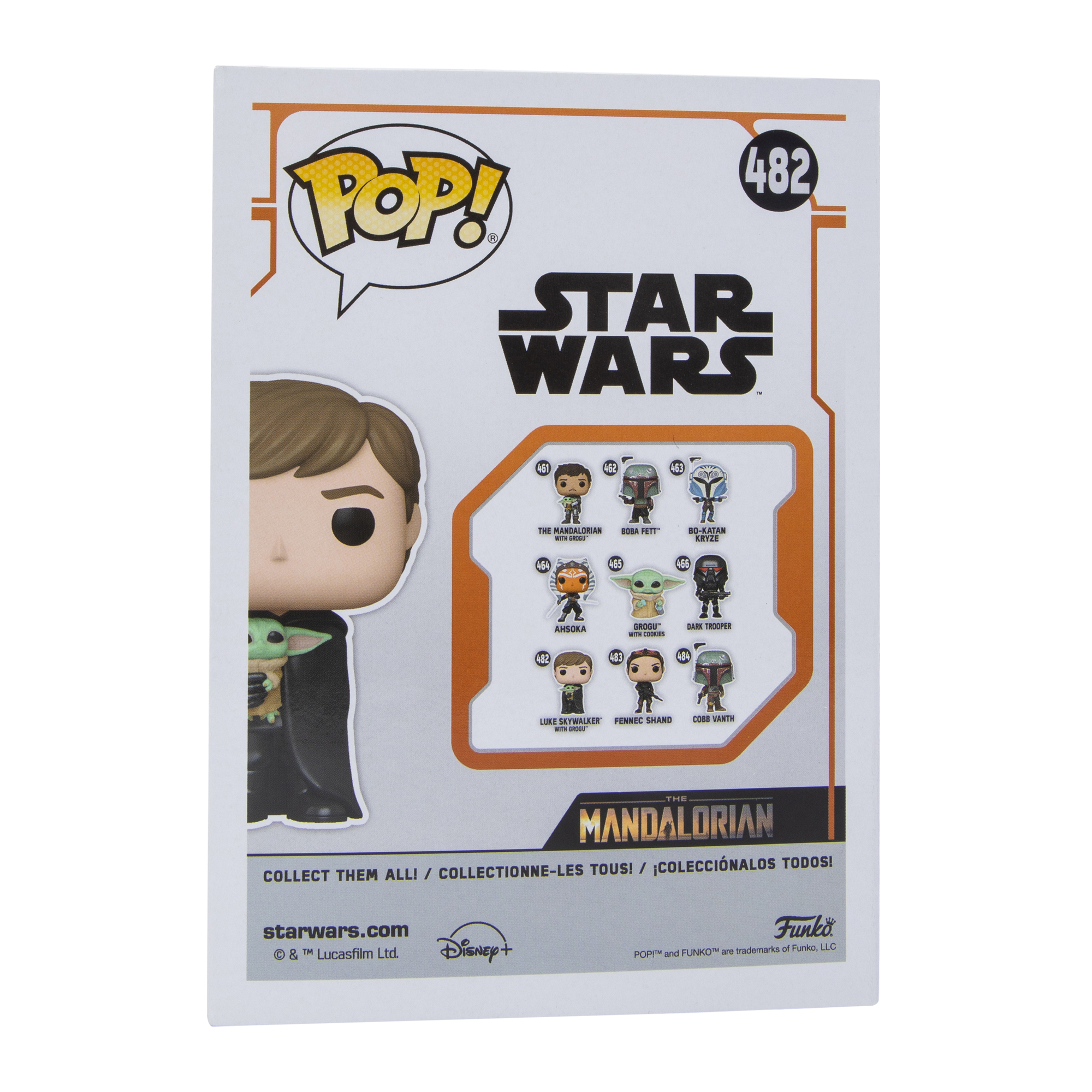 Funko Pop! Star Wars Luke Skywalker with Grogu bobble-head figure