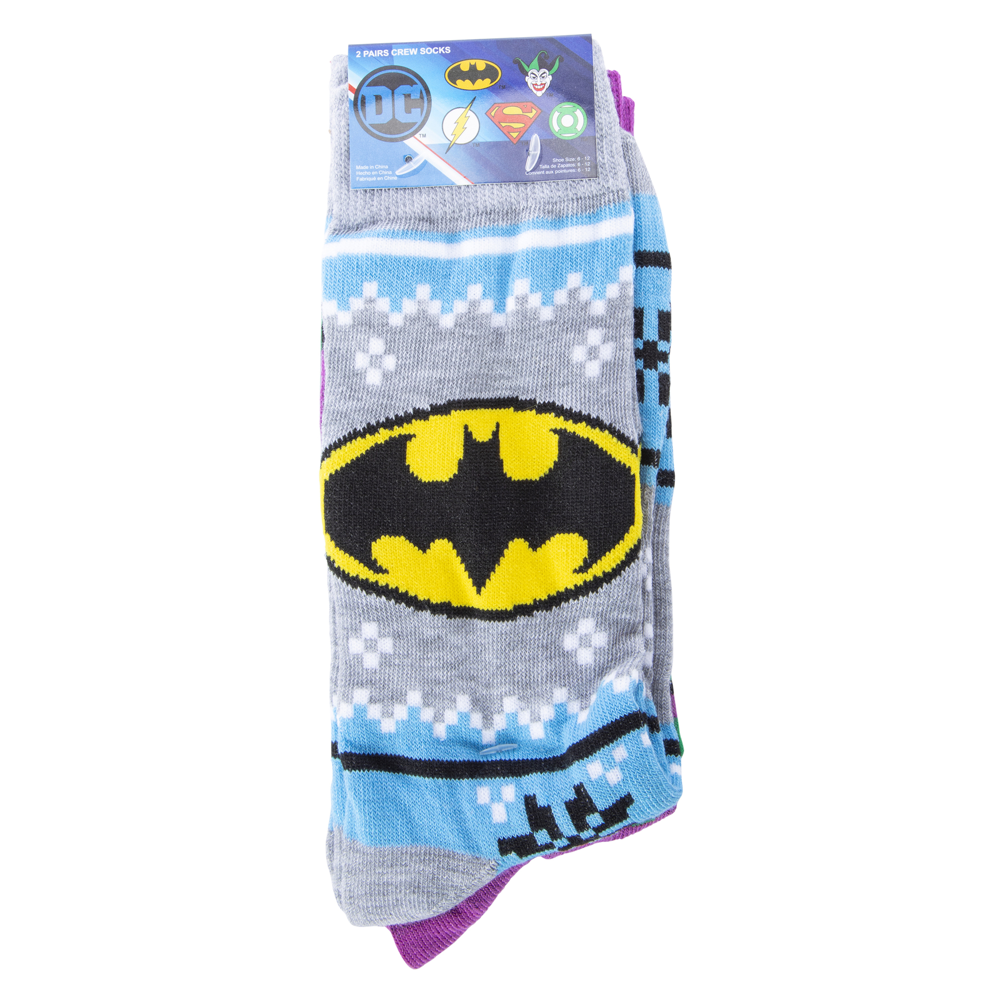 DC™ mens crew socks 2-pack