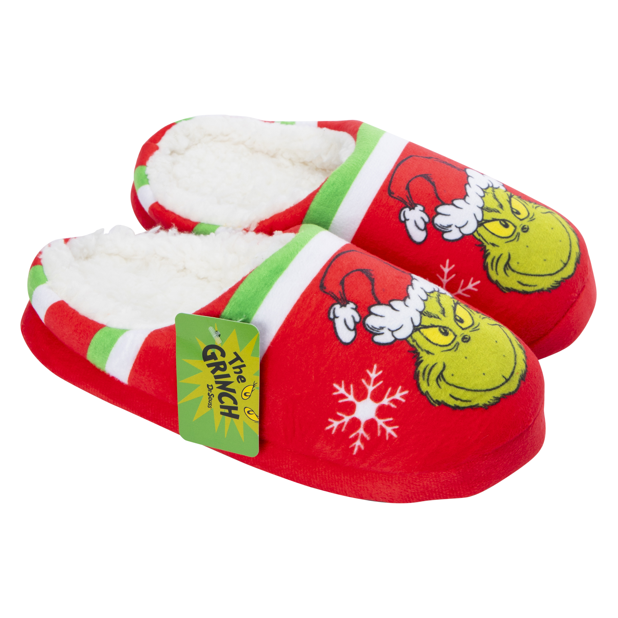 The Grinch Women's Holiday Scuff Slippers - Ivory S : Target