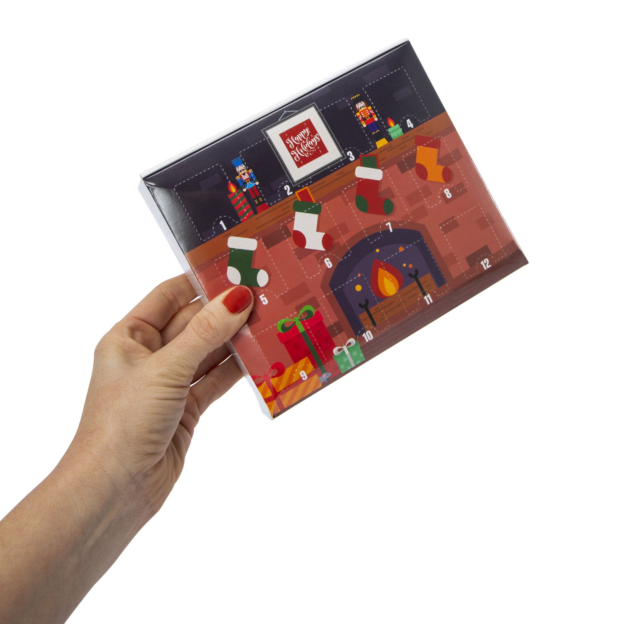 12 Days Of Ladies No-Show Socks Advent Calendar - Nutcracker