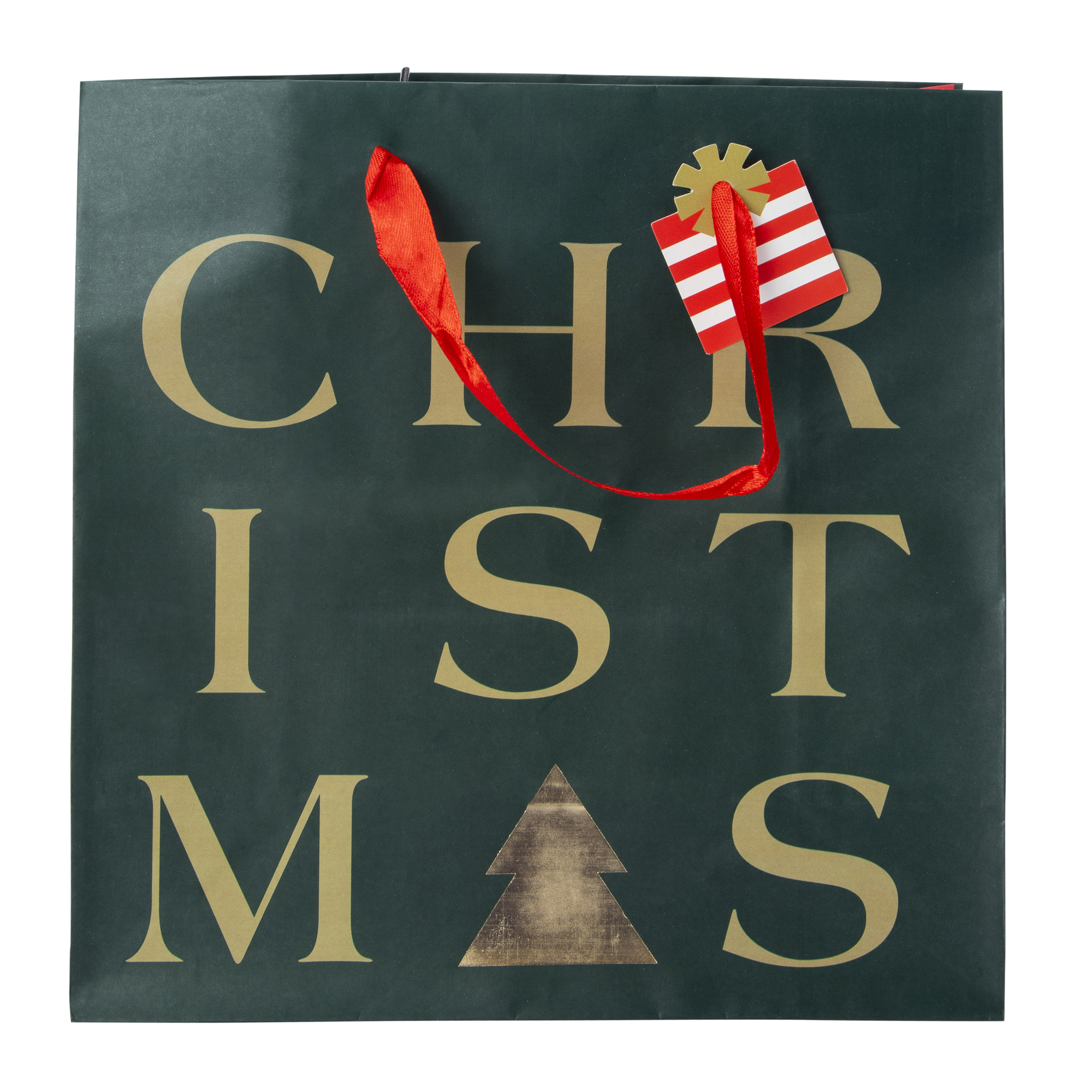 holiday medium square gift bag 9in x