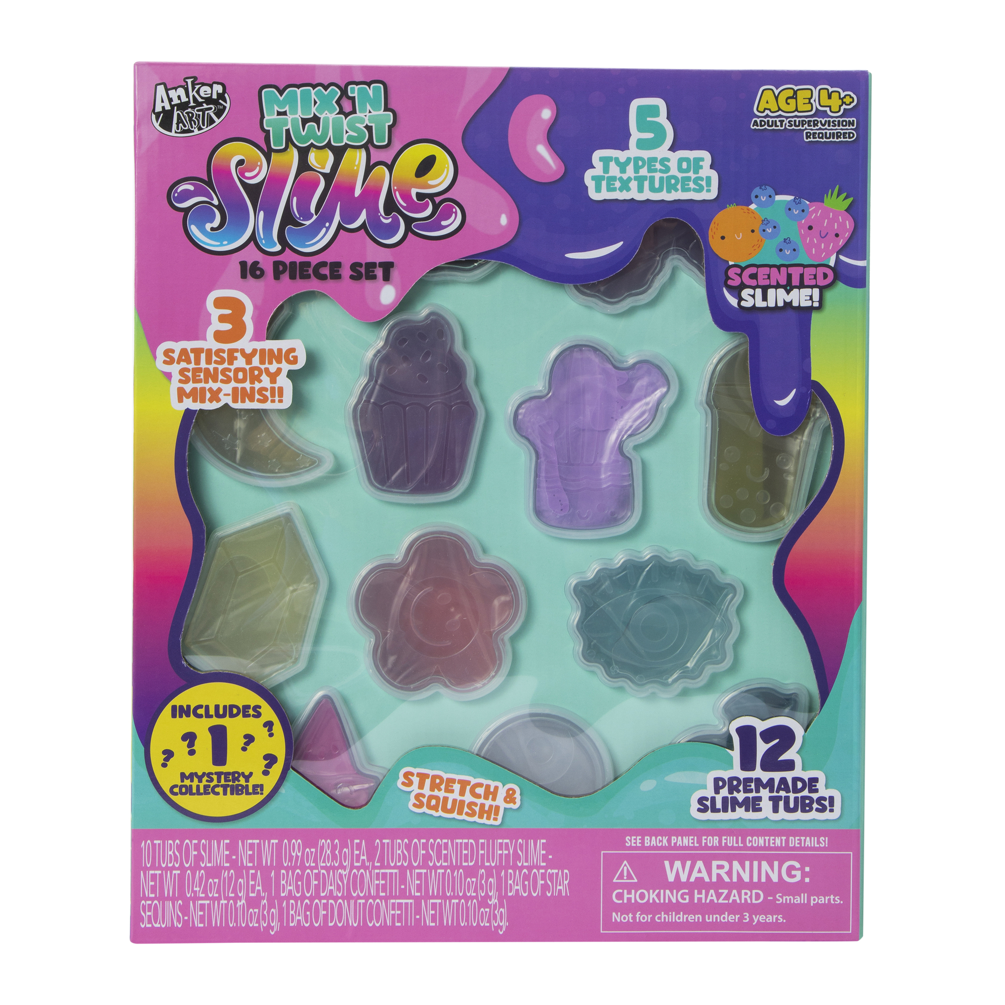 mix n' twist slime 16-piece set | Five Below