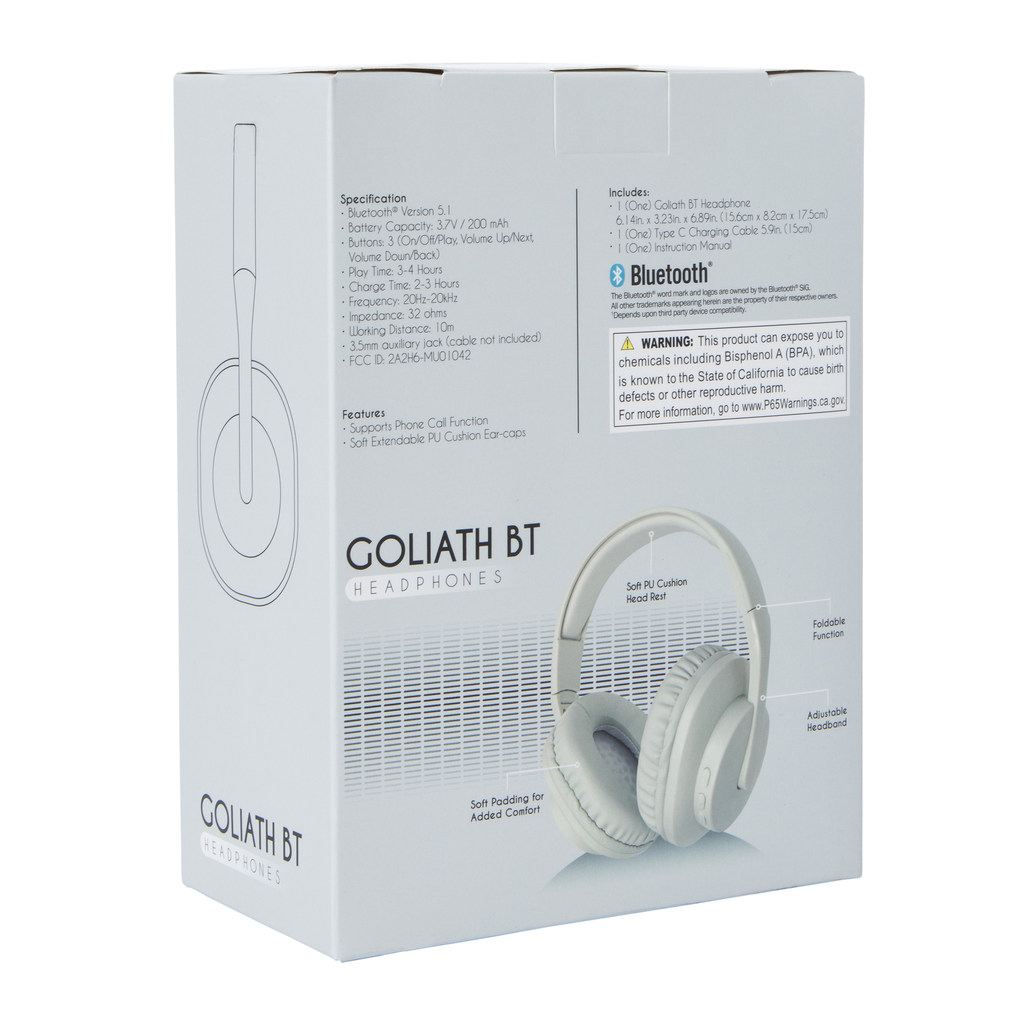 goliath bluetooth over ear headphones with mic Five Below