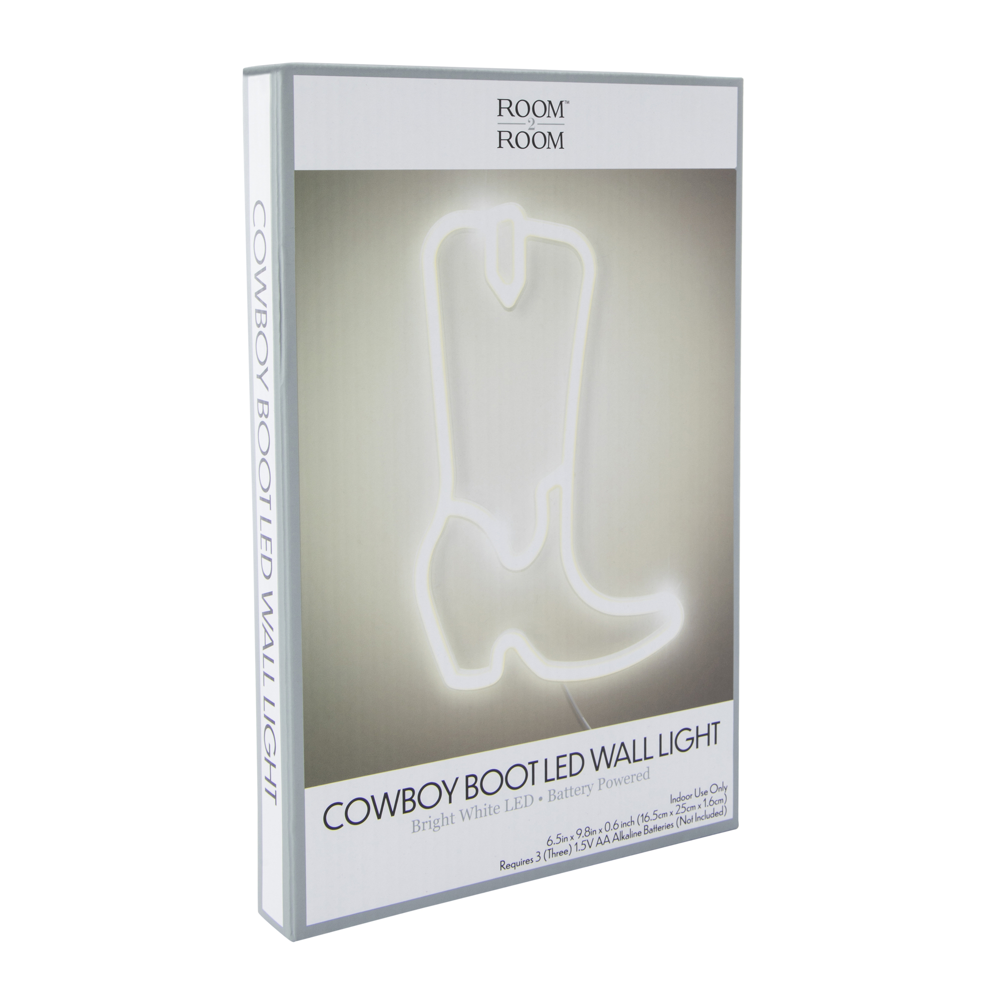 cowboy boot LED wall light 6.5in x 9.8in Five Below