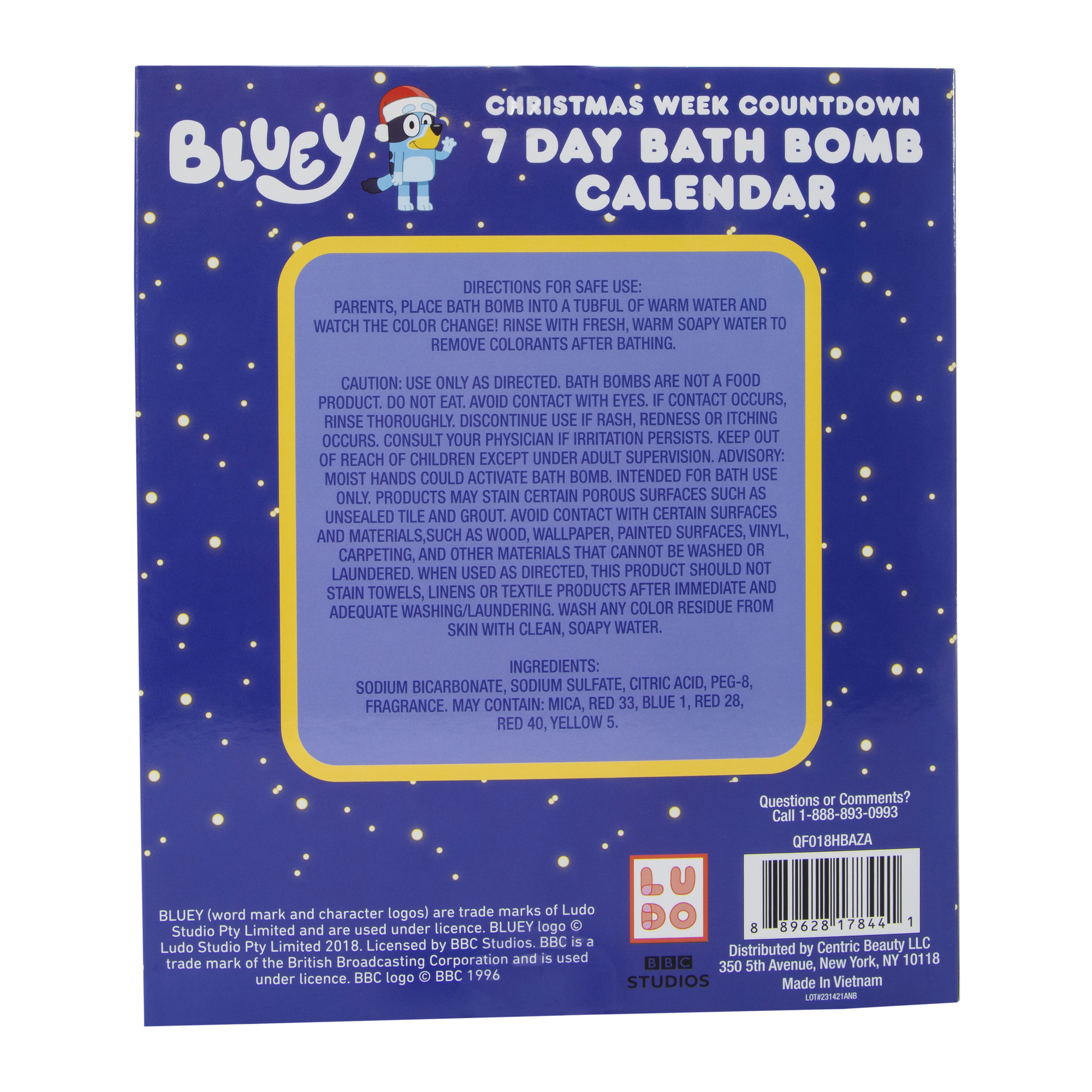 hello kitty® christmas week countdown bath bomb calendar