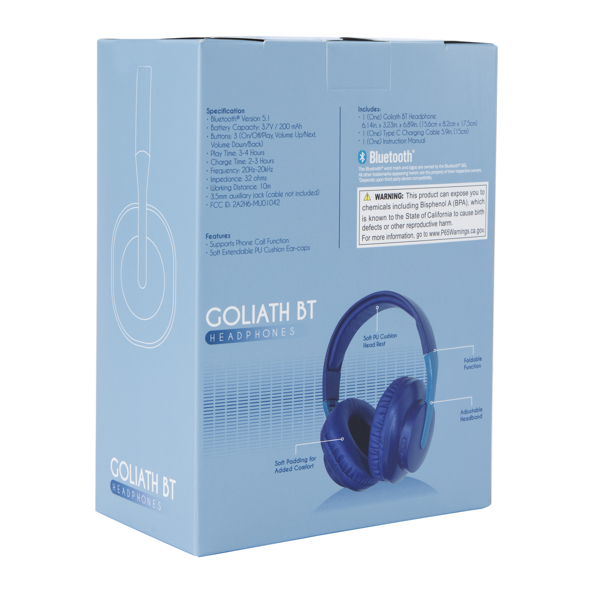 goliath bluetooth over ear headphones with mic Five Below