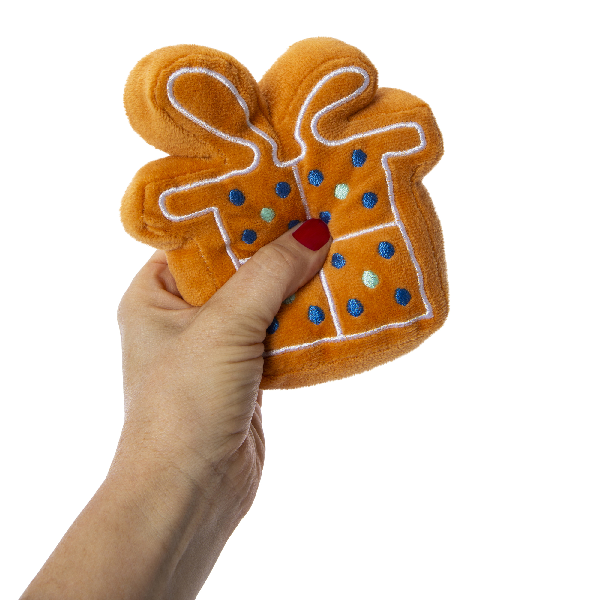 gingerbread dog toys 2-count