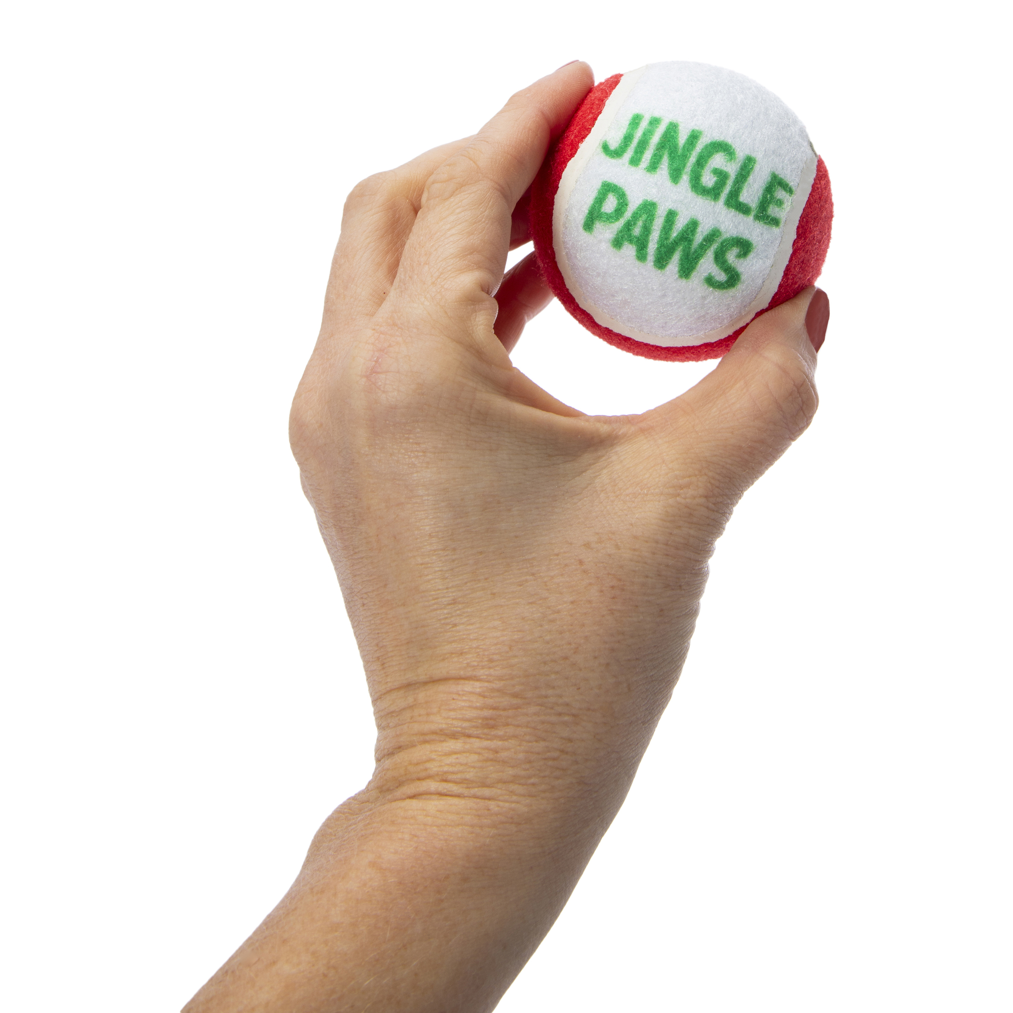 christmas tennis balls dog toys 3-count