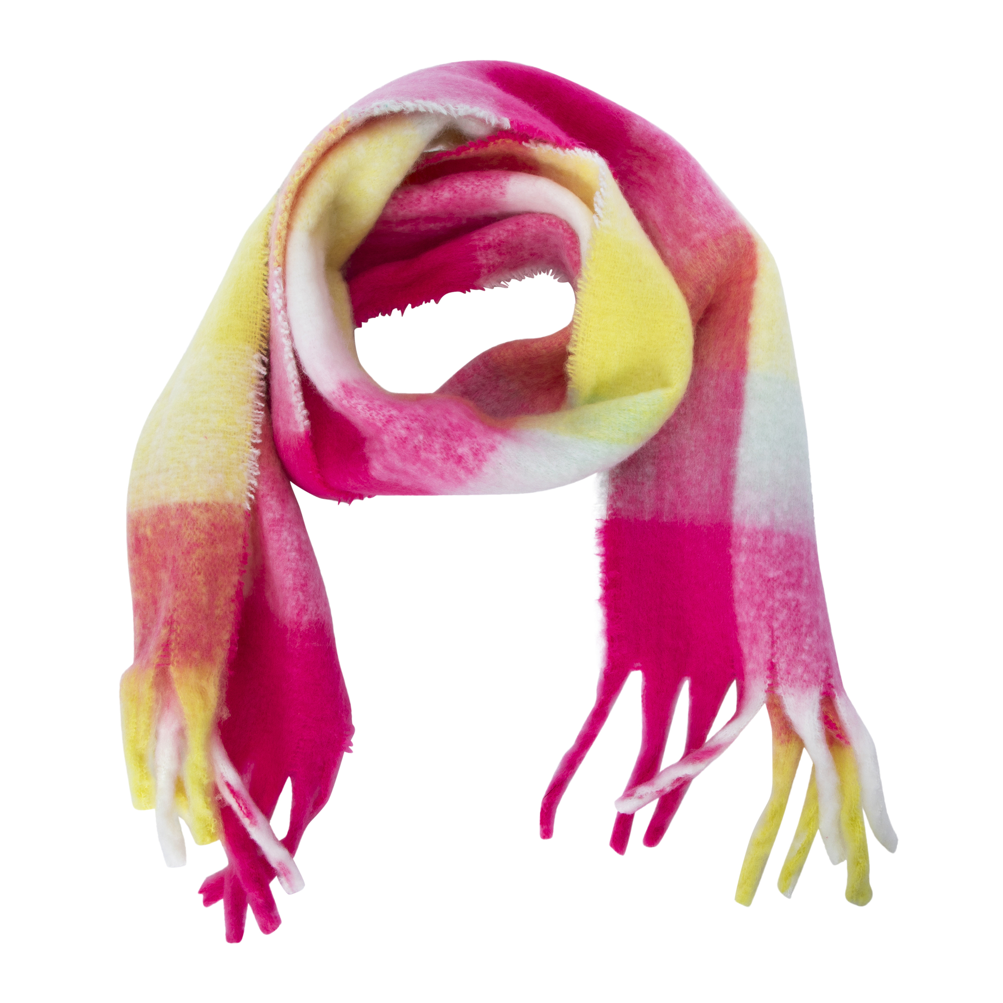 multicolor checker scarf