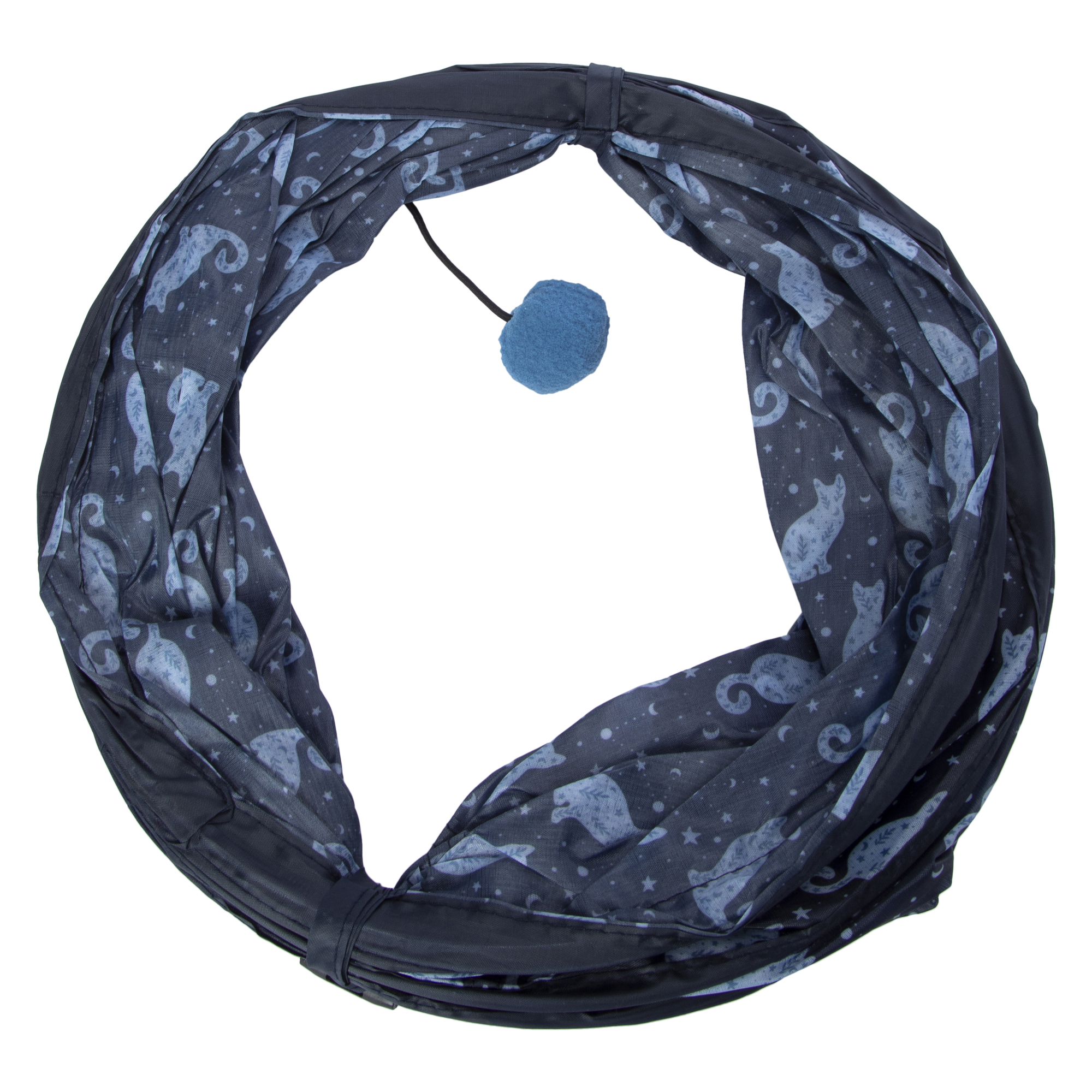 cat tunnel with soft ball toy 29.5in